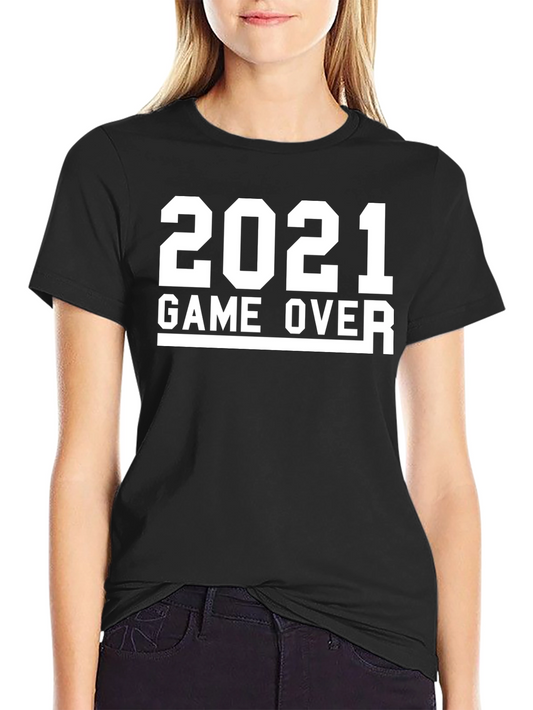 2021 Game Over Black T-Shirt