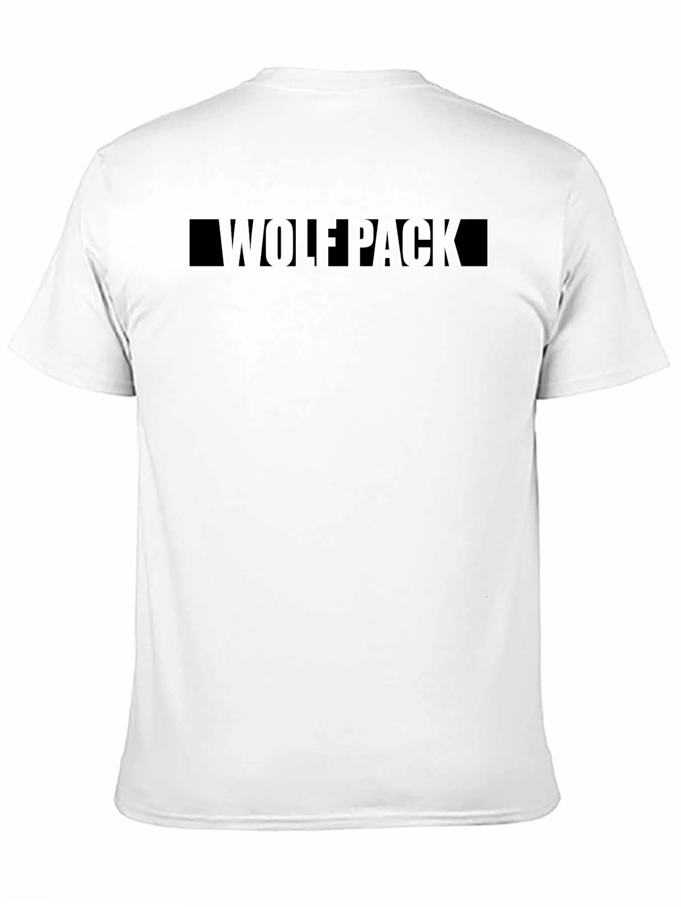 Wolfpack Graphic Tee - Mens Crew Neck Black T-Shirt