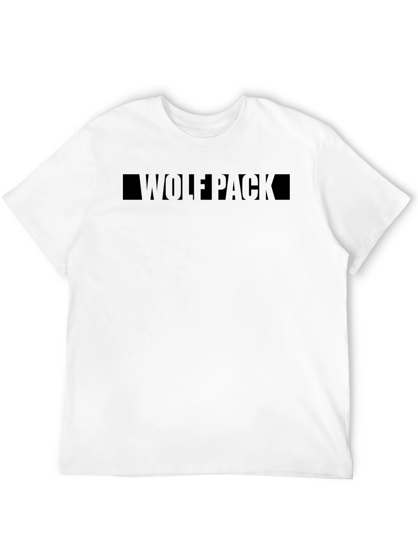 Wolfpack Graphic Tee - Mens Crew Neck Black T-Shirt