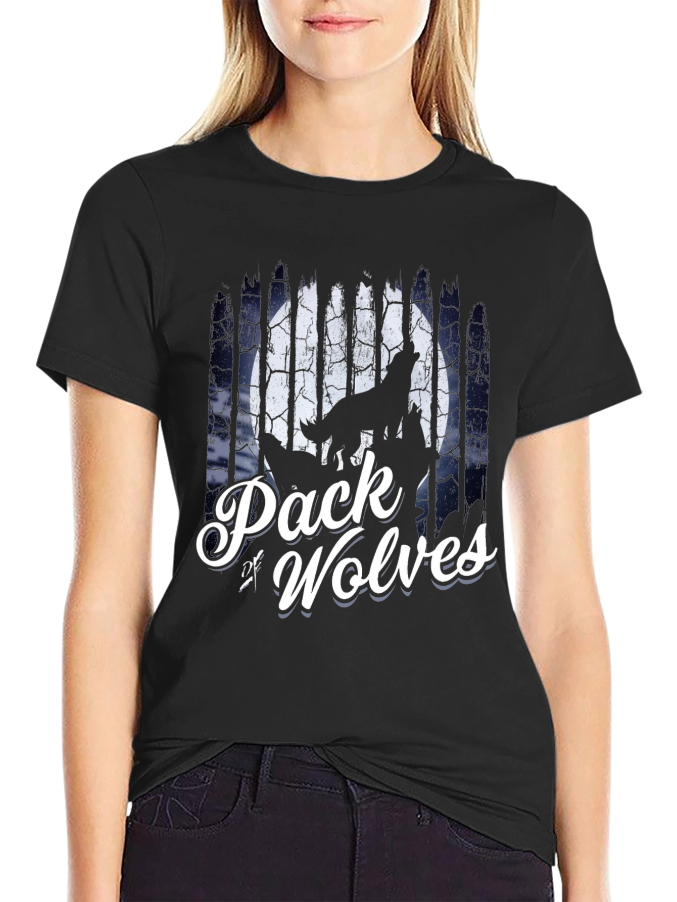 Pack of Wolves Graphic Tee - Night Howler Shirt
