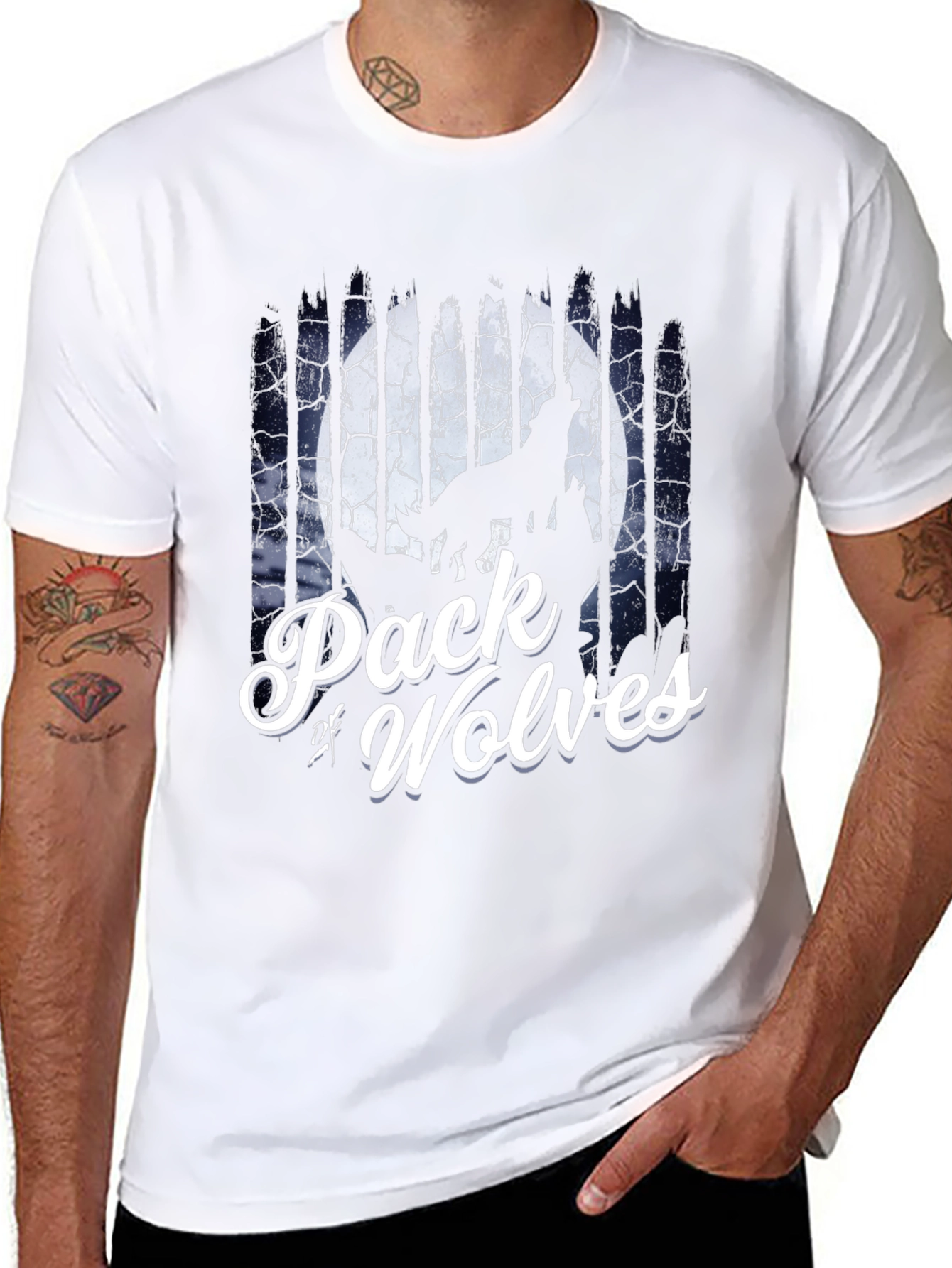 Pack of Wolves Graphic Tee - Night Howler Shirt
