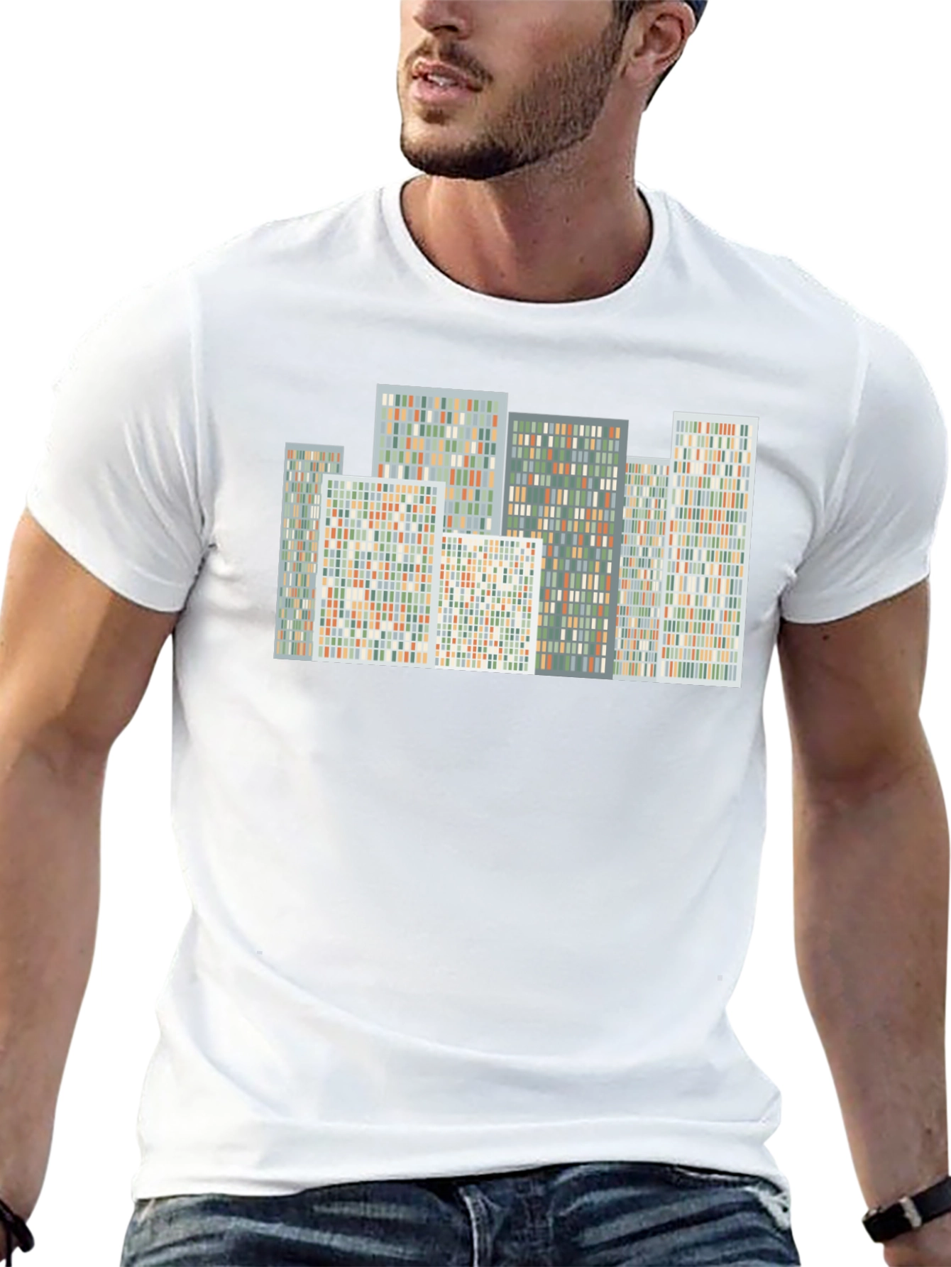 Abstract Cityscape Graphic Tee