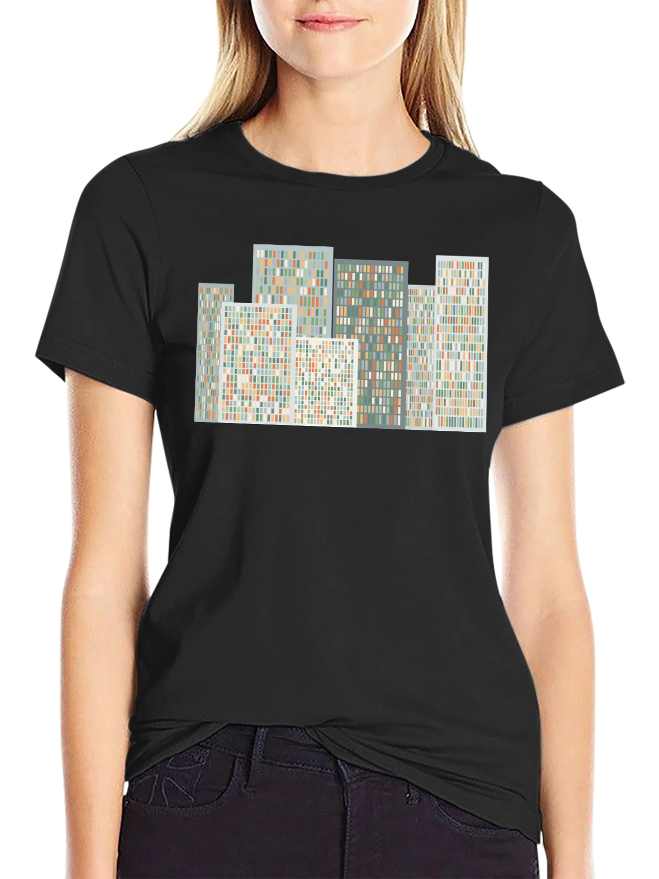 Abstract Cityscape Graphic Tee