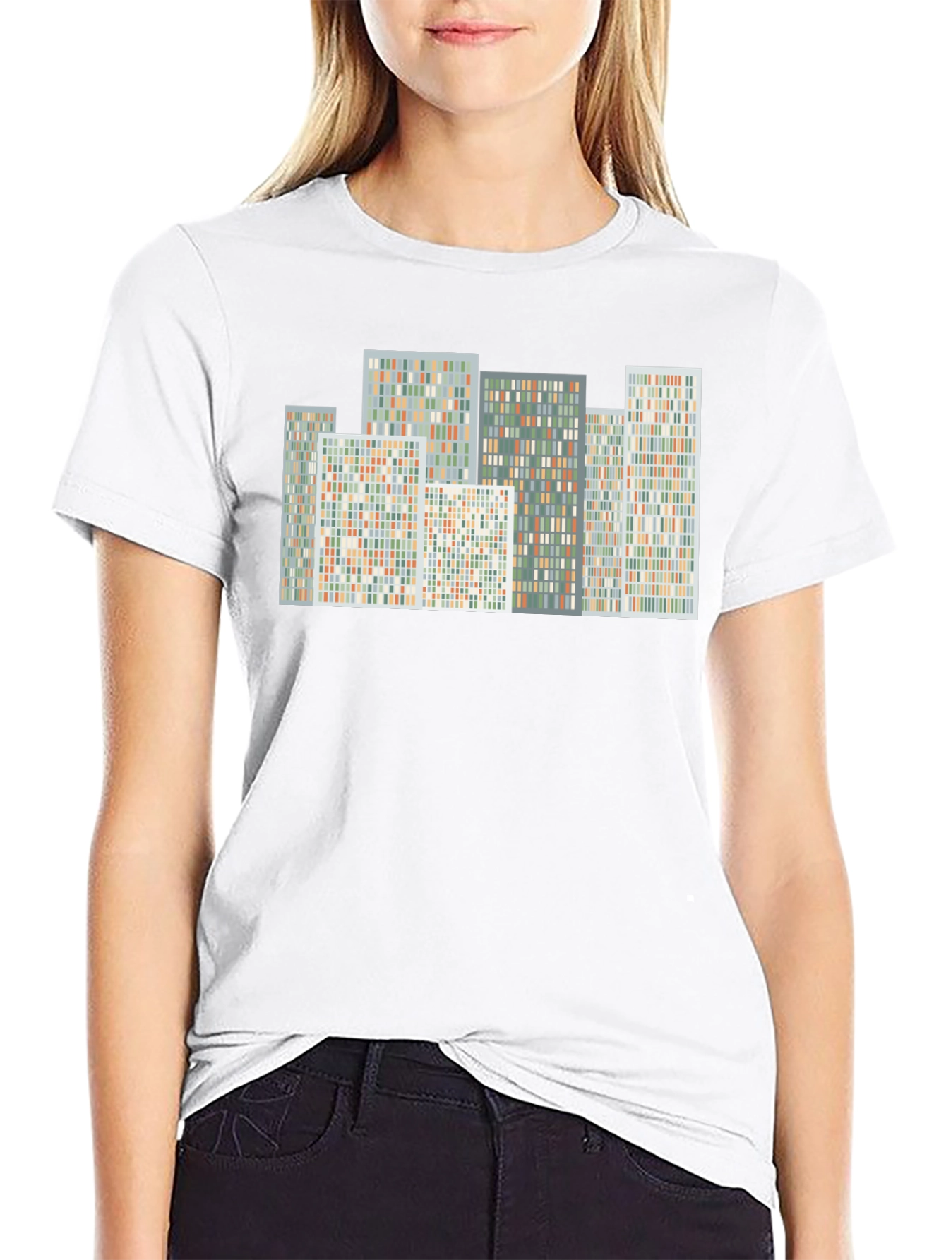 Abstract Cityscape Graphic Tee