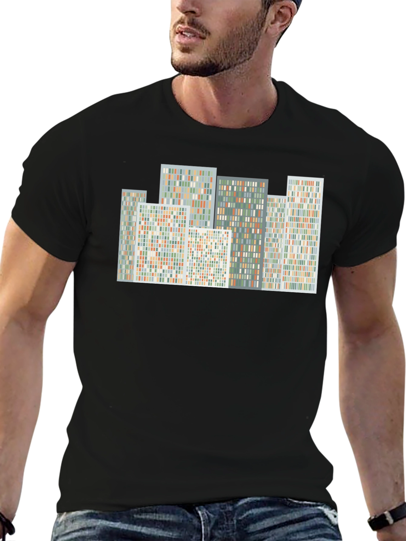 Abstract Cityscape Graphic Tee