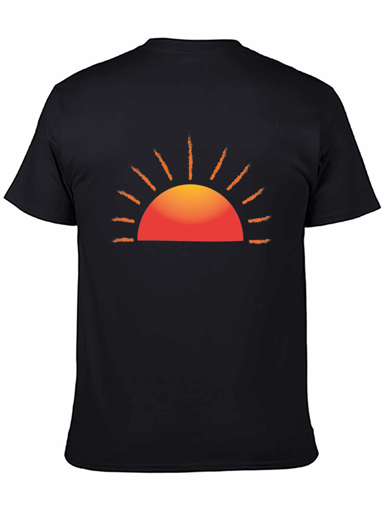 Sunset Graphic Black Tee - Stylish Everyday Wear