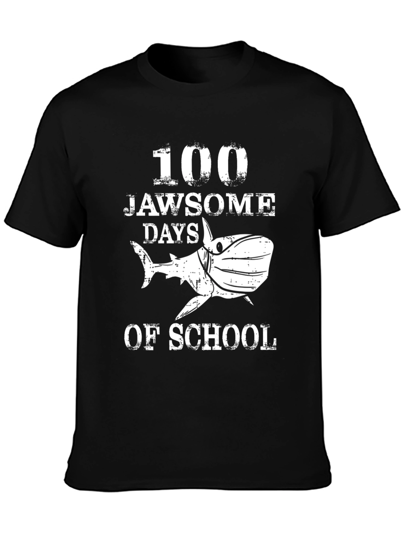 100 Days of School Jawsome Shark T-Shirt