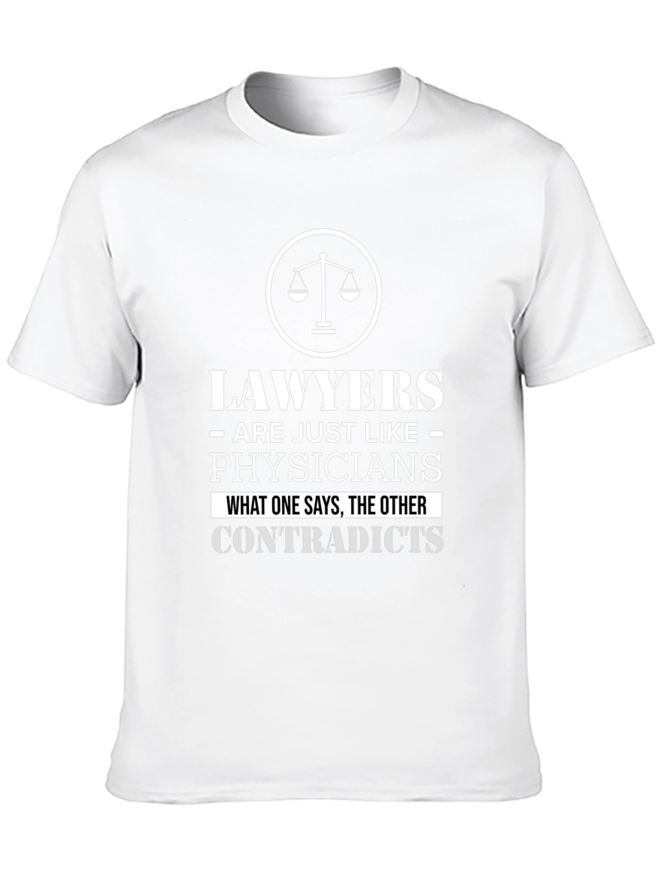 Lawyers Like Physicians Black Graphic Tee