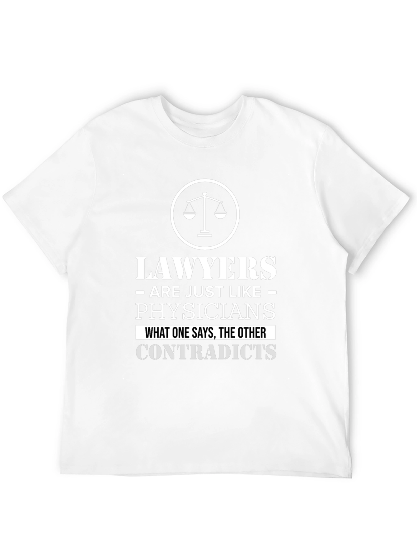 Lawyers Like Physicians Black Graphic Tee