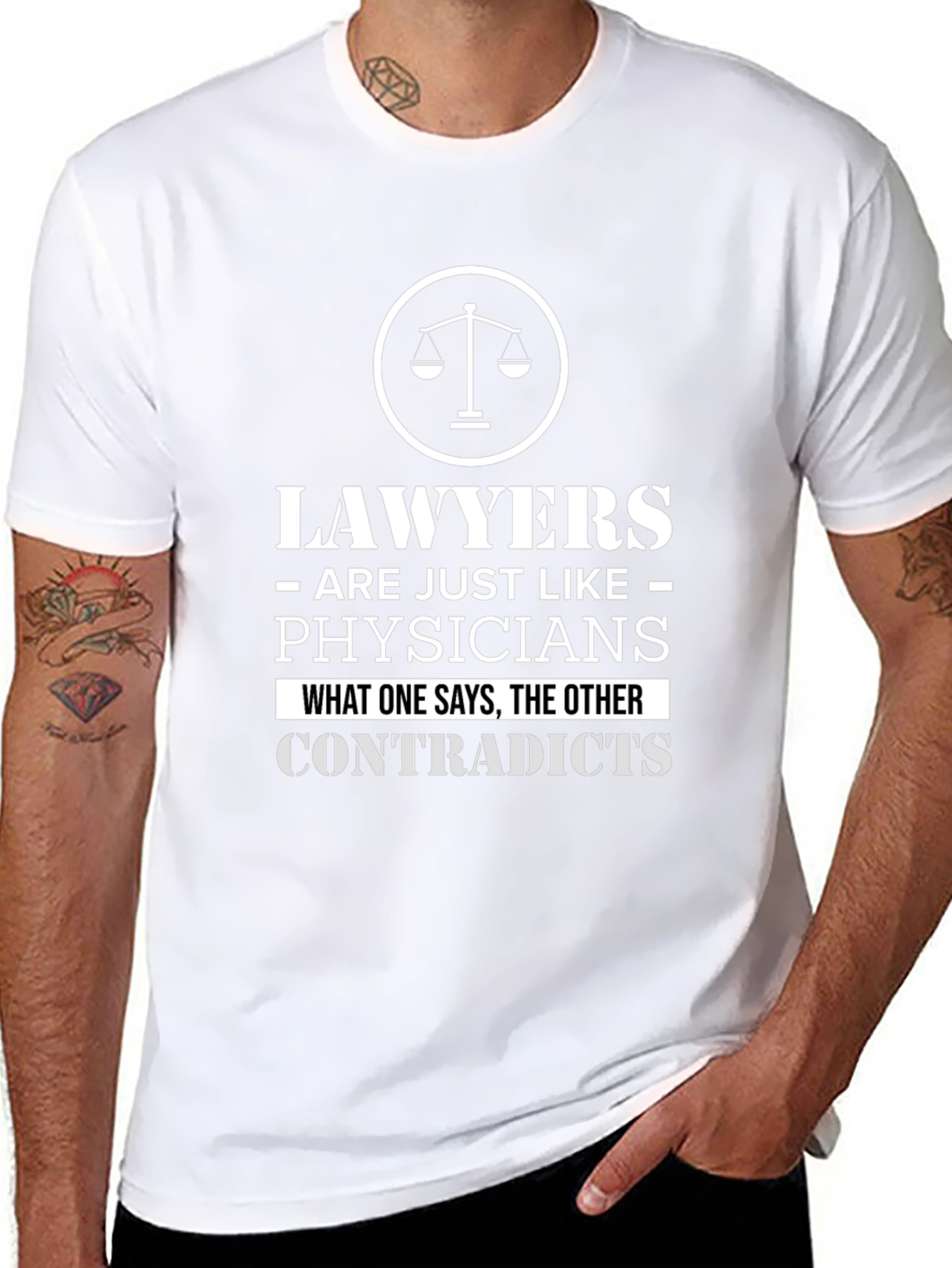 Lawyers Like Physicians Black Graphic Tee