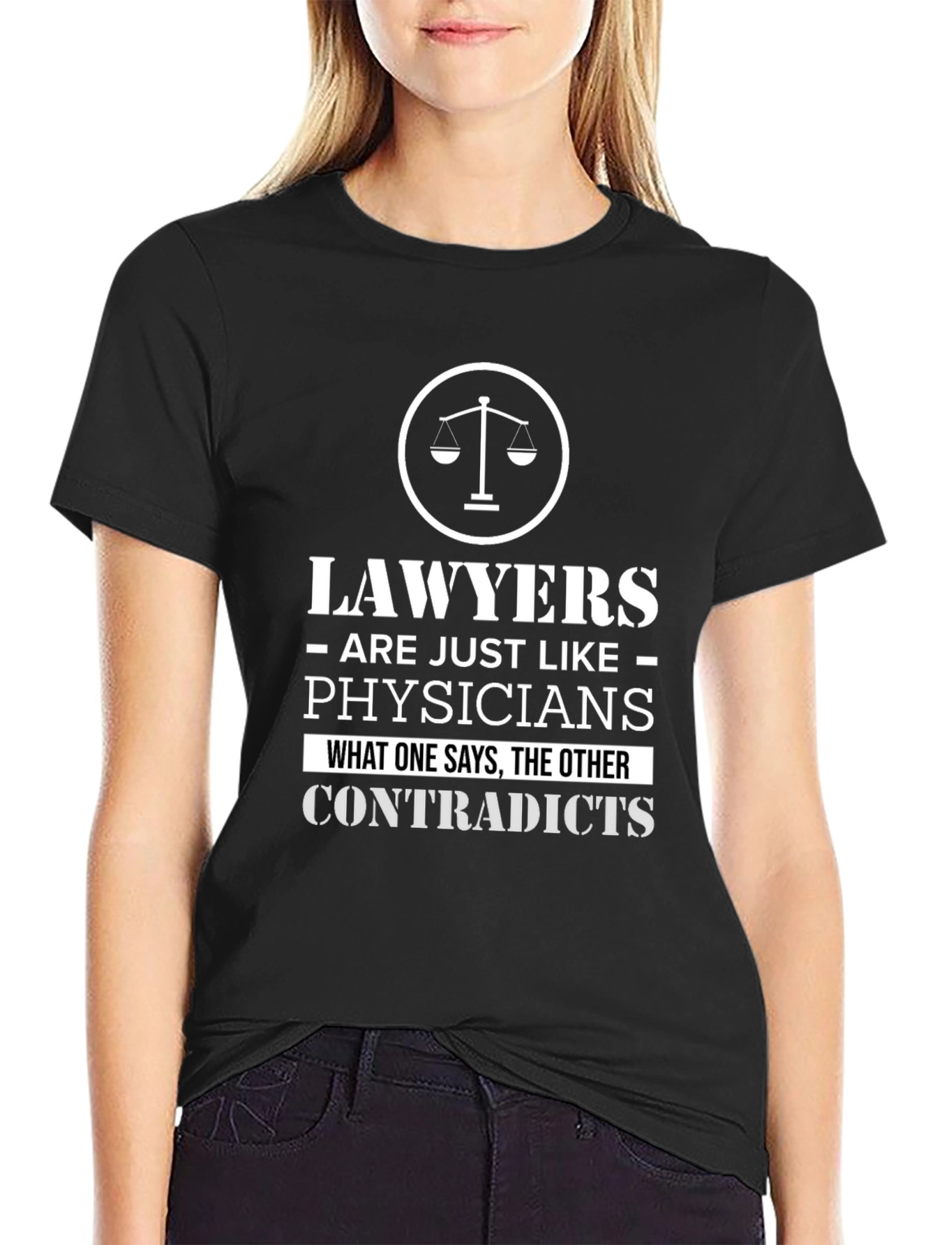 Lawyers Like Physicians Black Graphic Tee