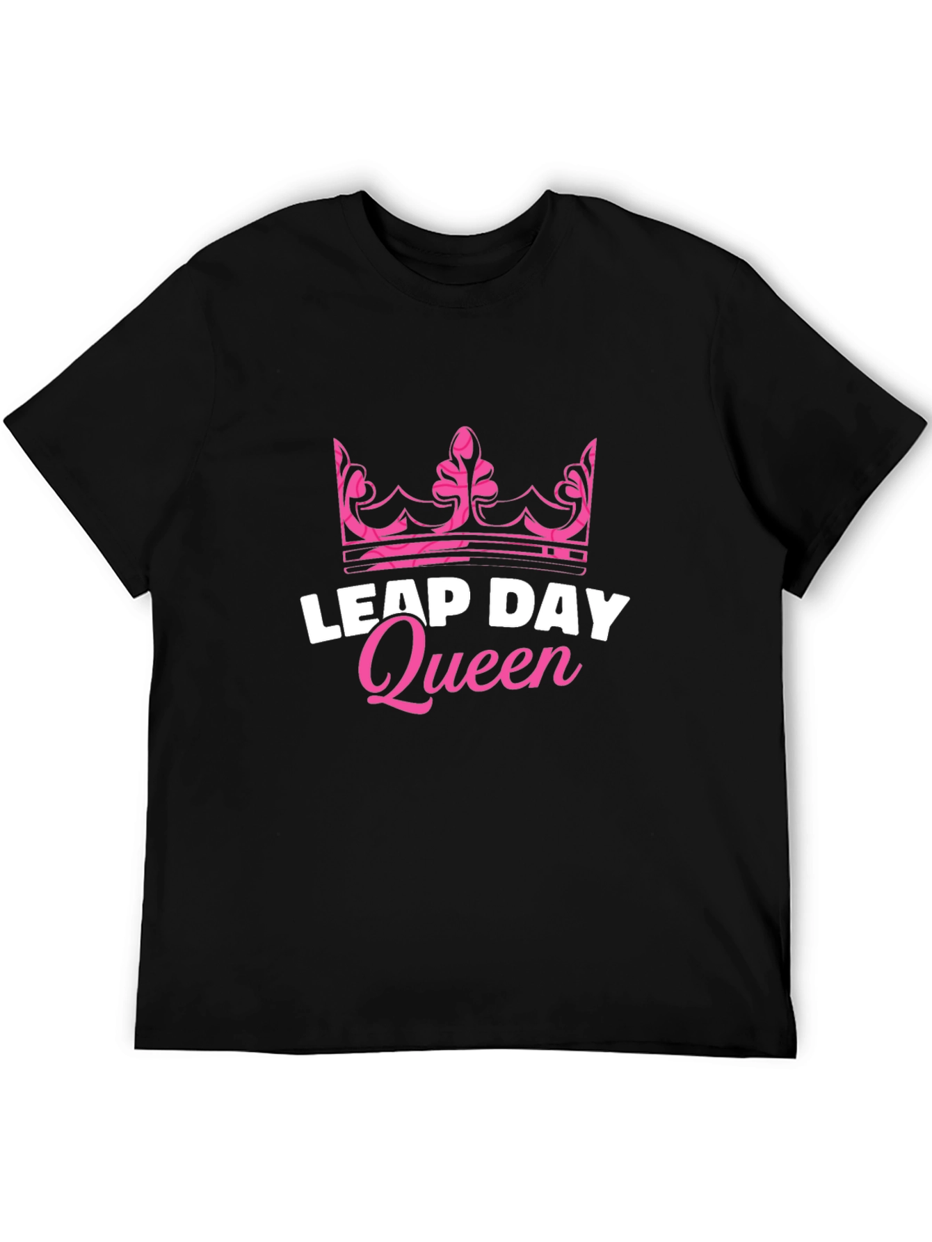 Leap Day Queen Black T-Shirt