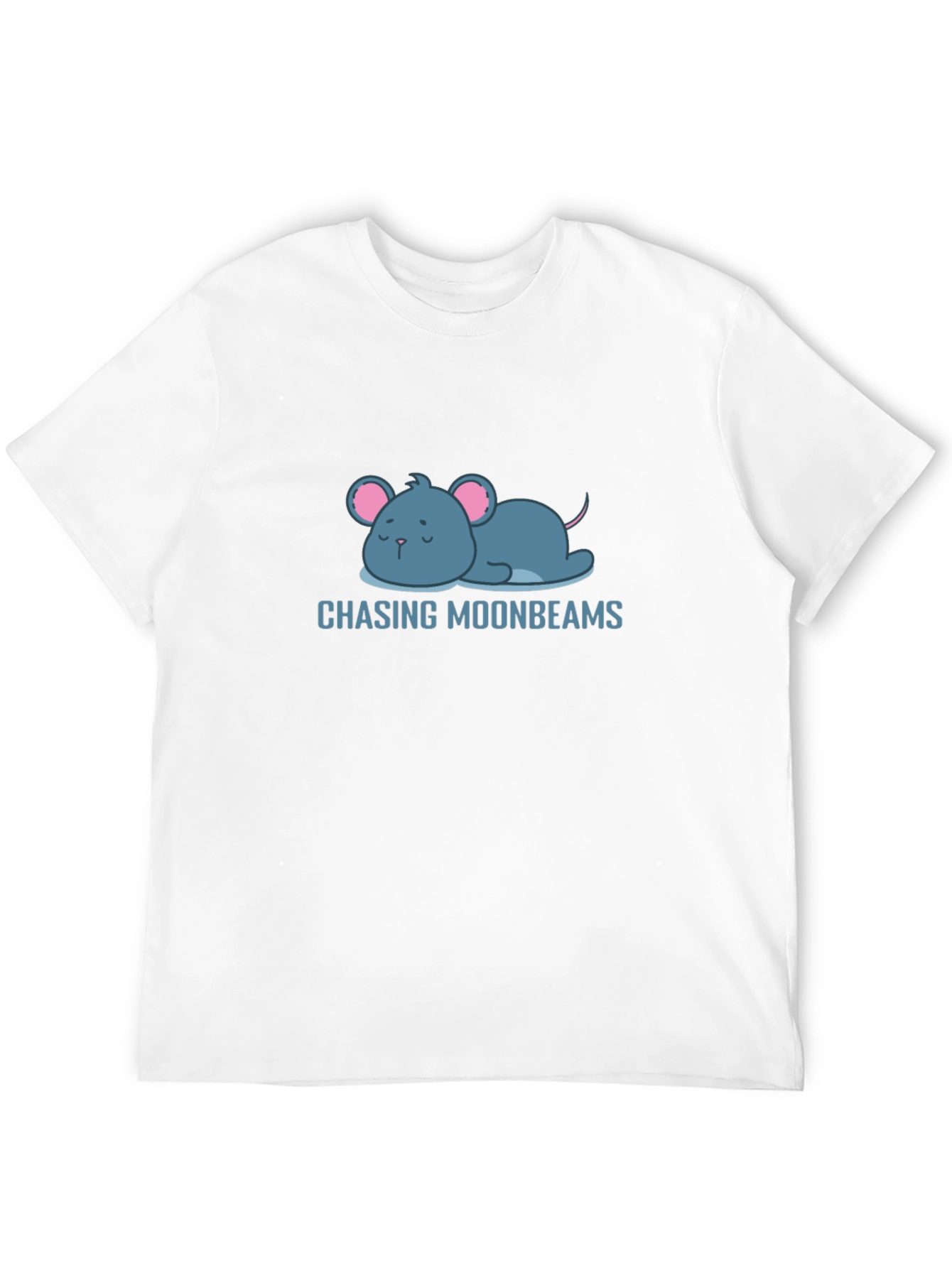 Chasing Moonbeams T-Shirt - Cute Mouse Design