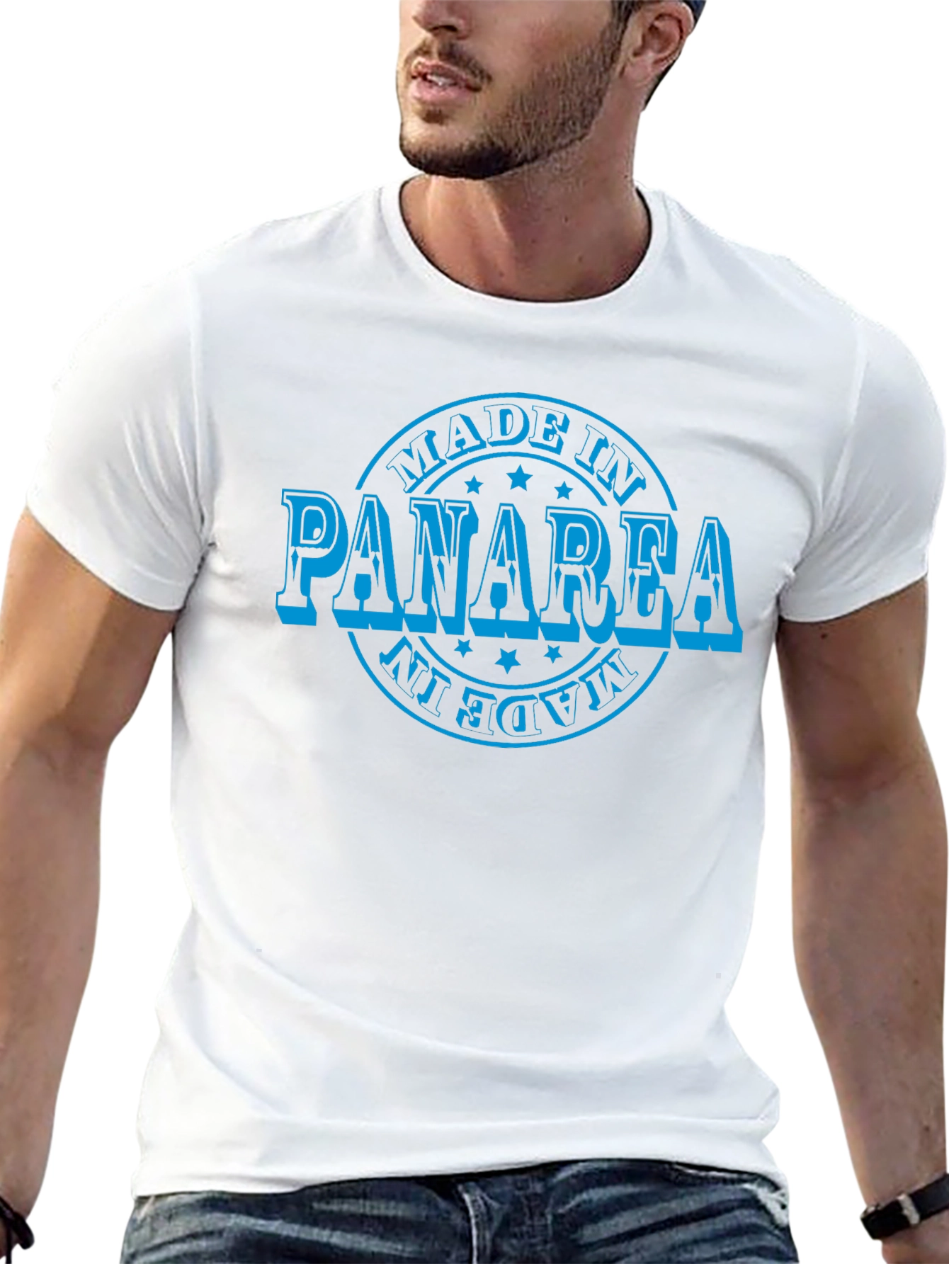 Made in Panarea T-Shirt - Black Cotton Tee