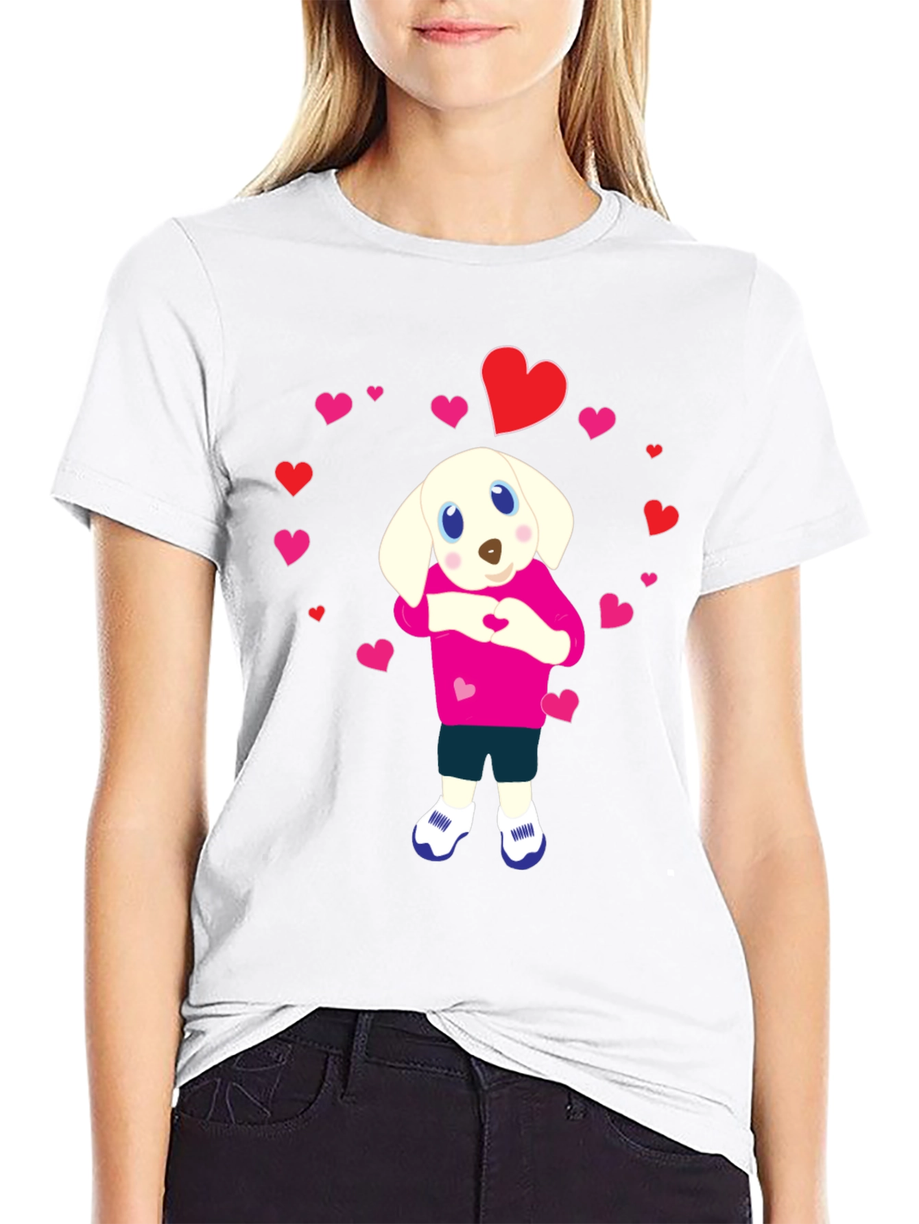 Dog Heart T-Shirt - Cute Puppy Love Design