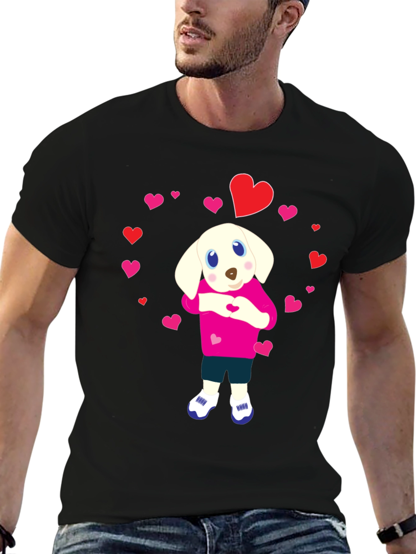 Dog Heart T-Shirt - Cute Puppy Love Design