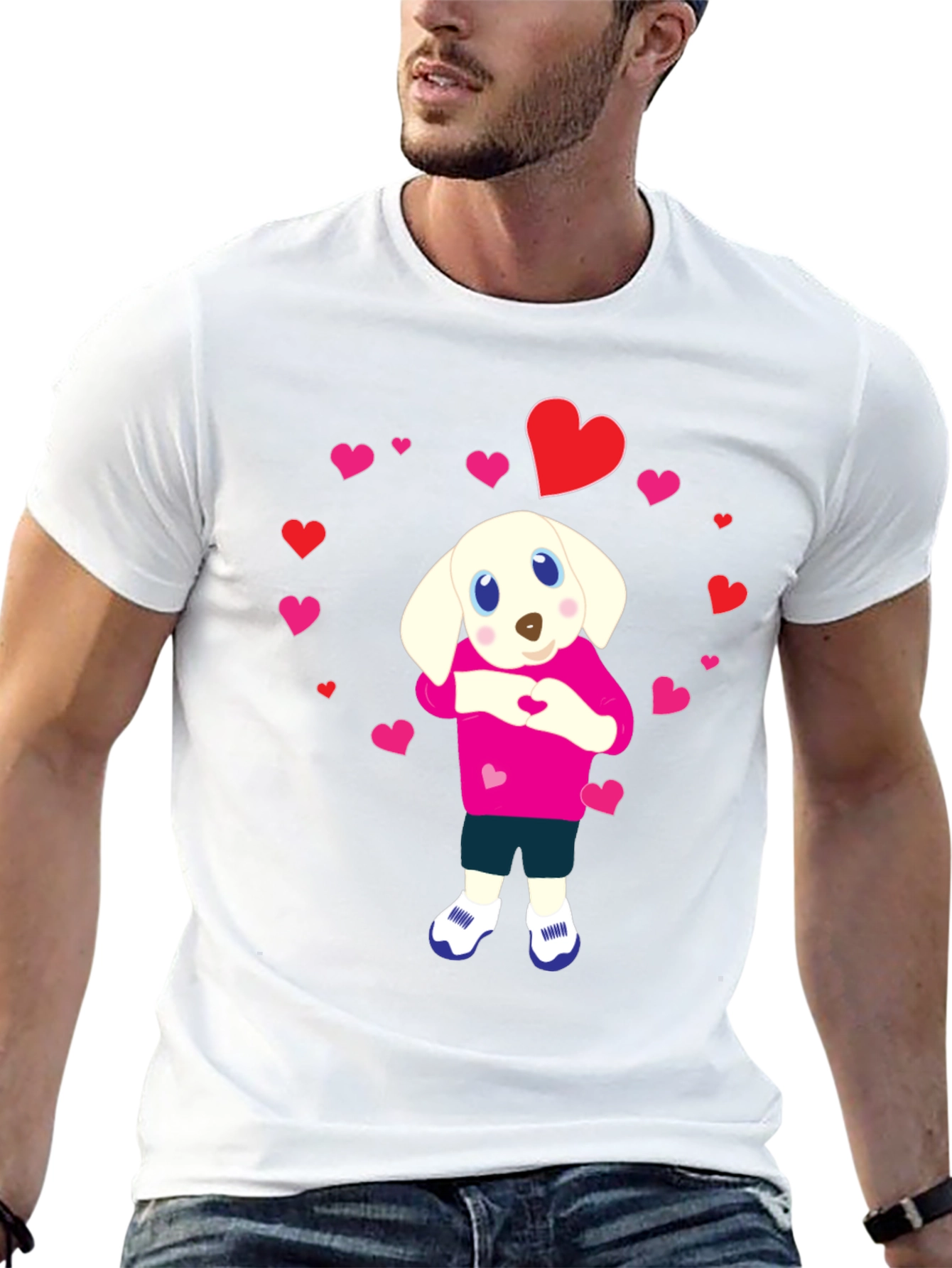 Dog Heart T-Shirt - Cute Puppy Love Design