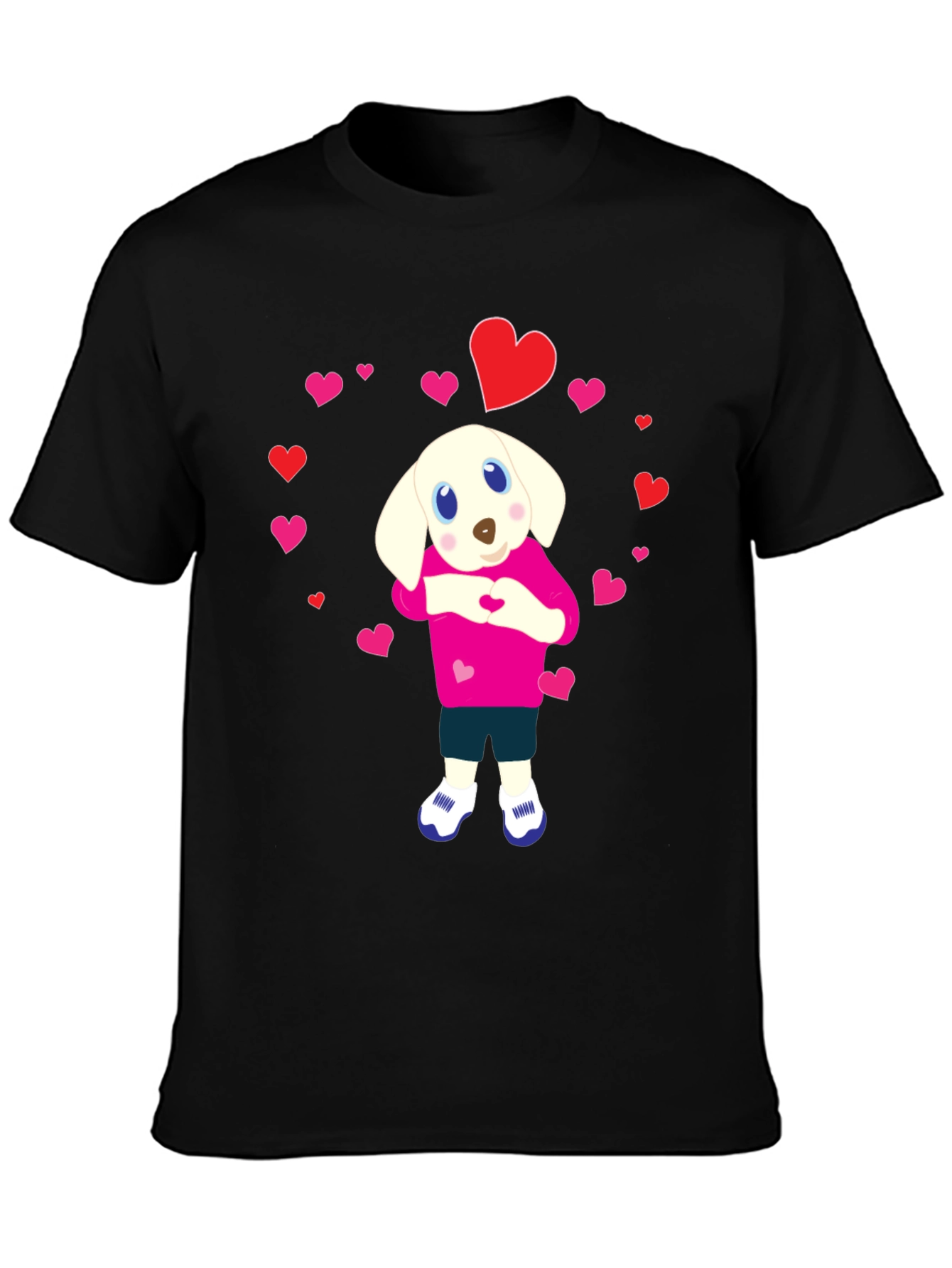 Dog Heart T-Shirt - Cute Puppy Love Design