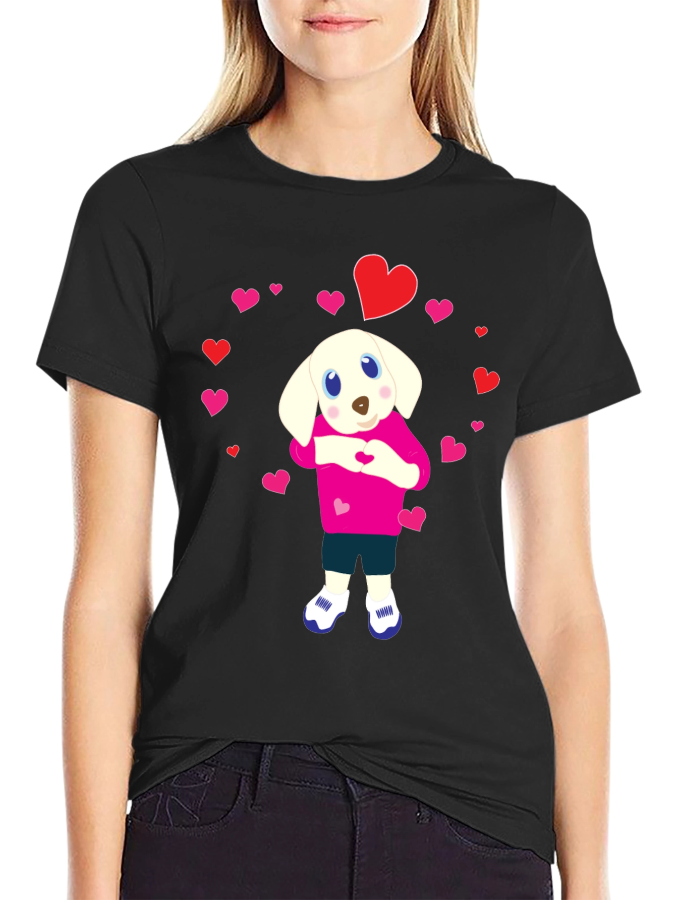 Dog Heart T-Shirt - Cute Puppy Love Design