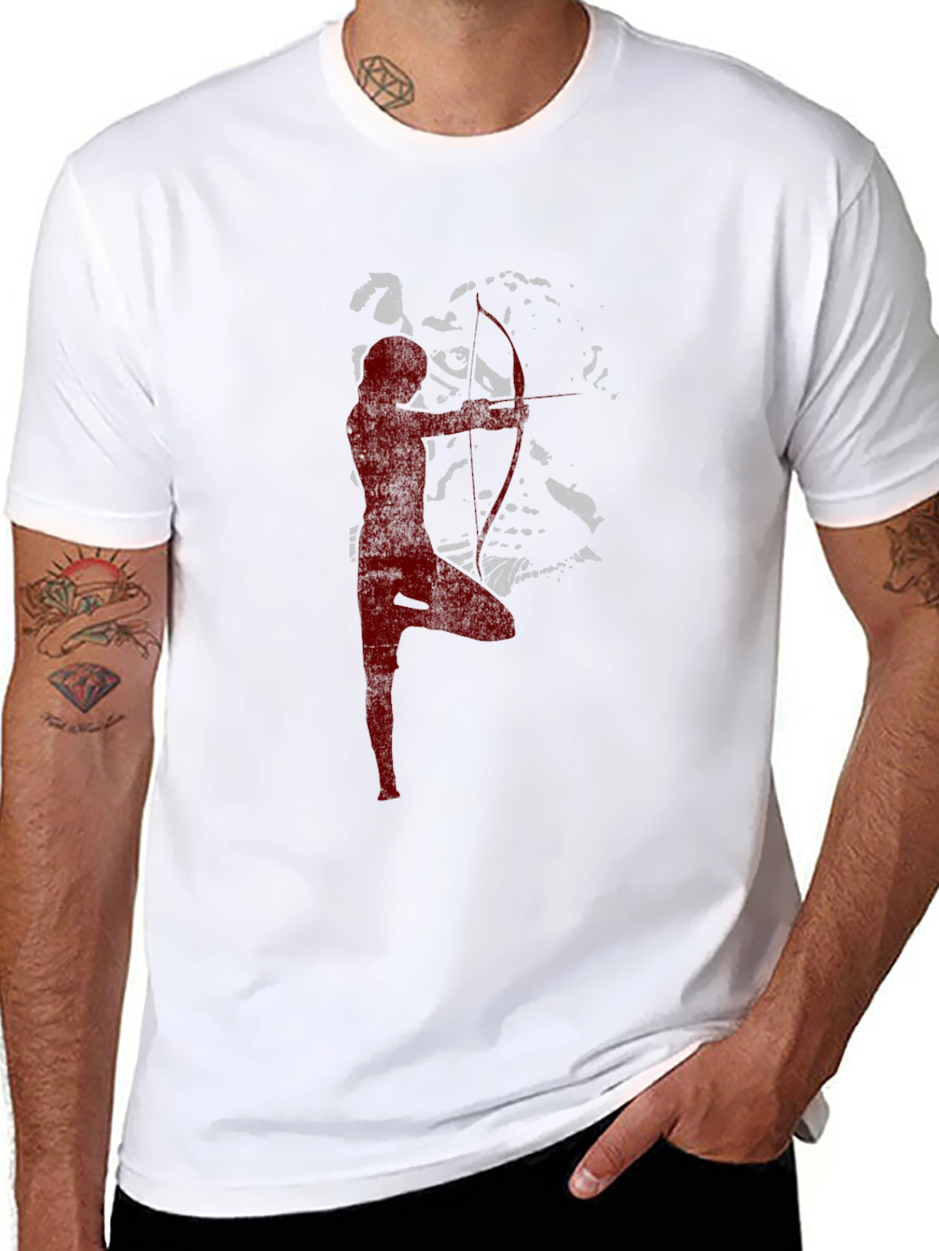 Archer Silhouette Graphic Tee - Cool Casual Style
