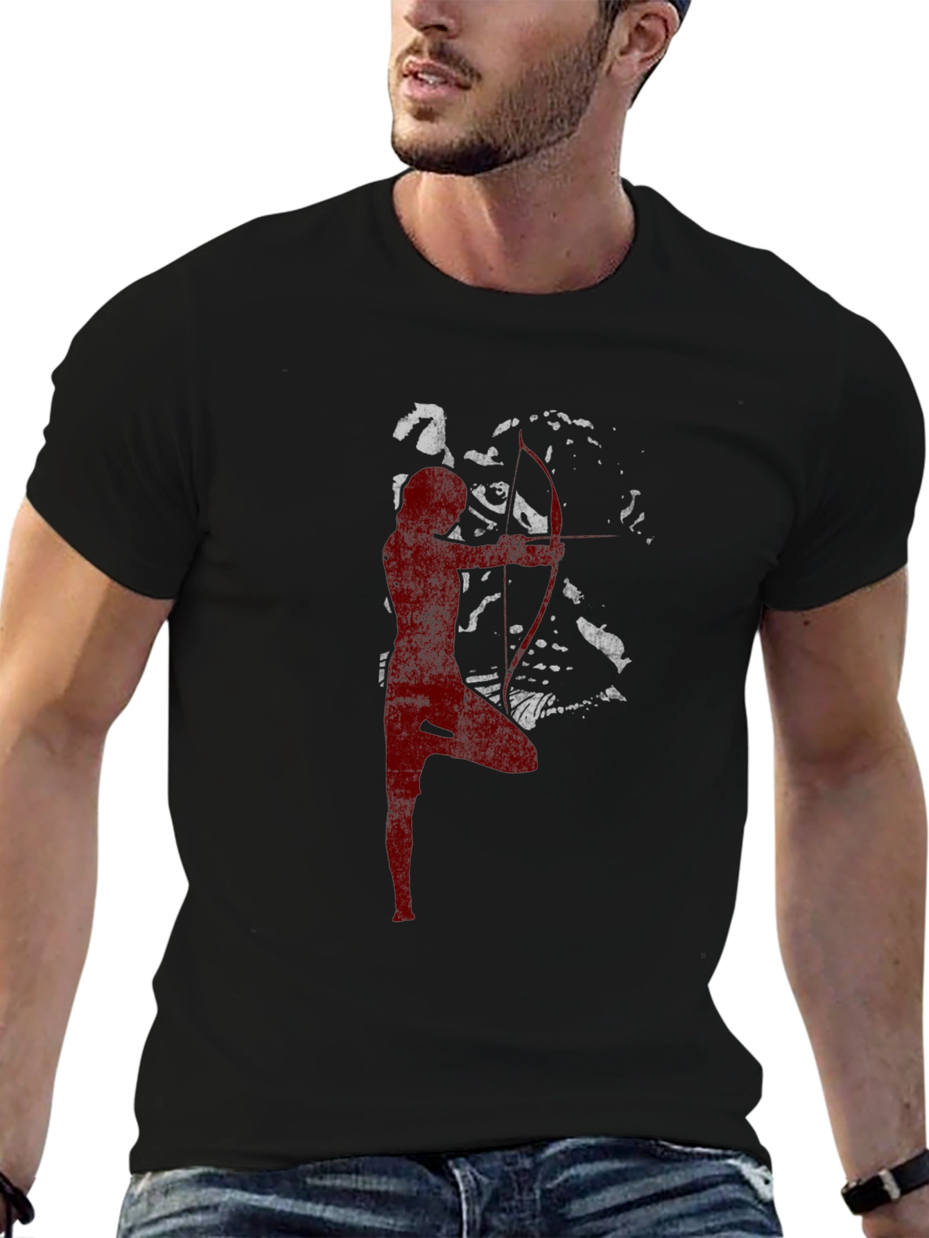 Archer Silhouette Graphic Tee - Cool Casual Style