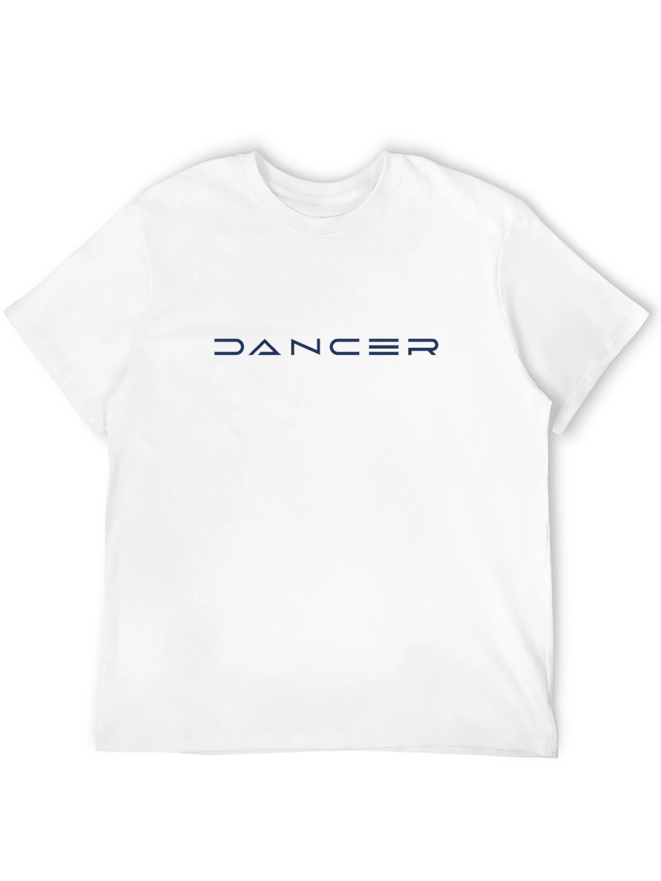 Dancer Graphic T-Shirt - Modern Blue Text on Black