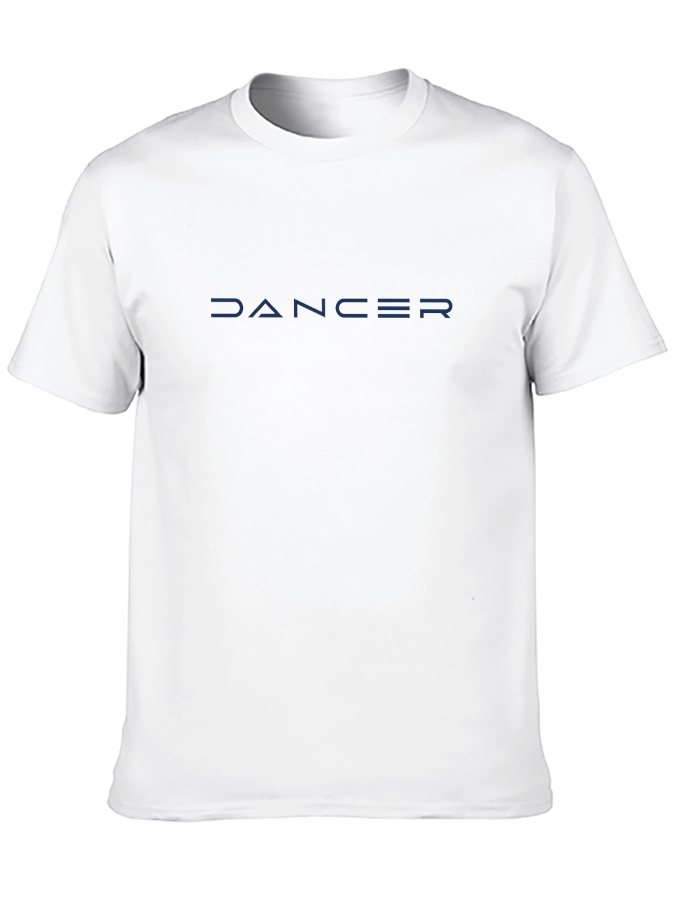 Dancer Graphic T-Shirt - Modern Blue Text on Black