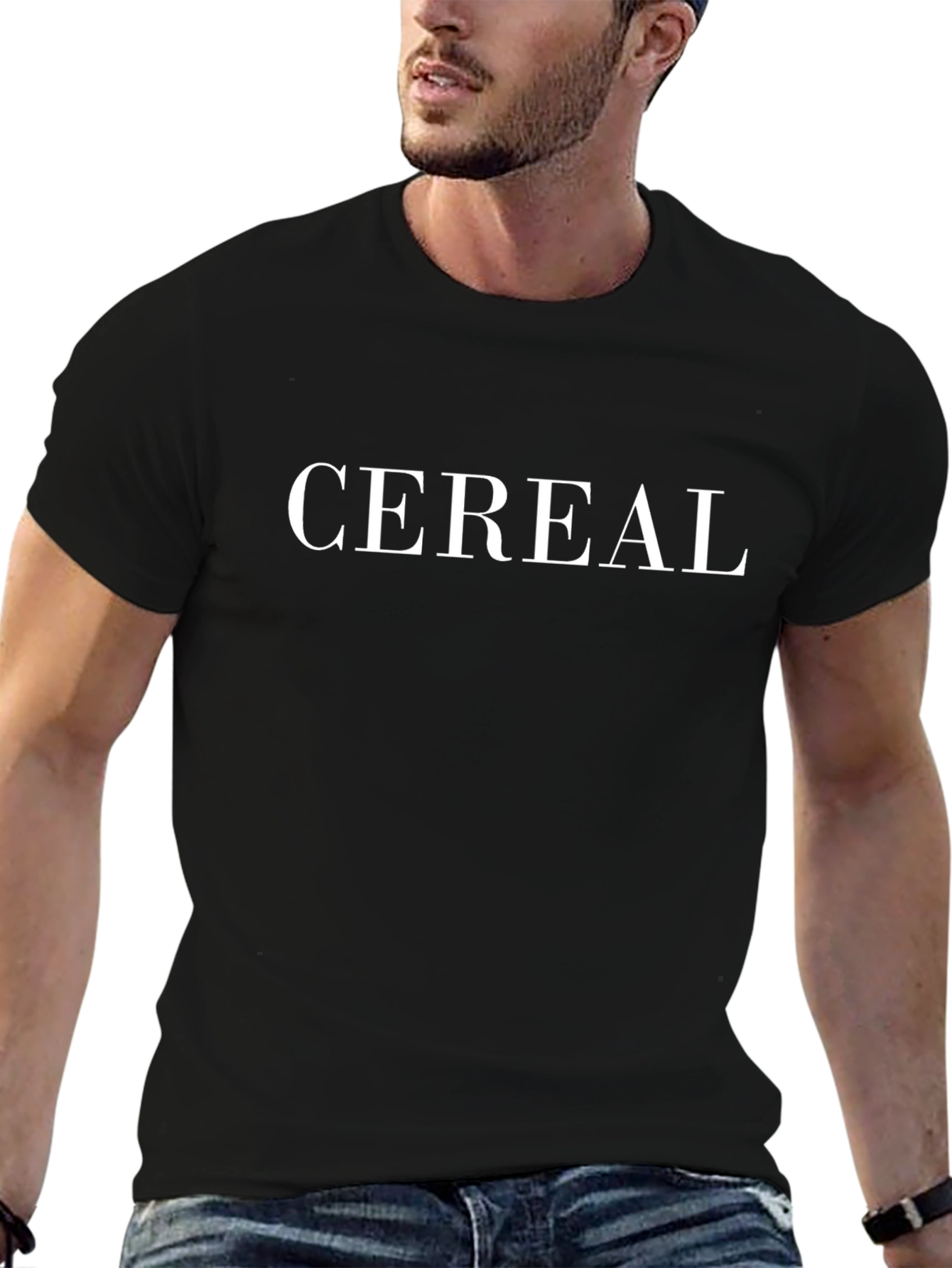 CEREAL Graphic Print Black T-Shirt