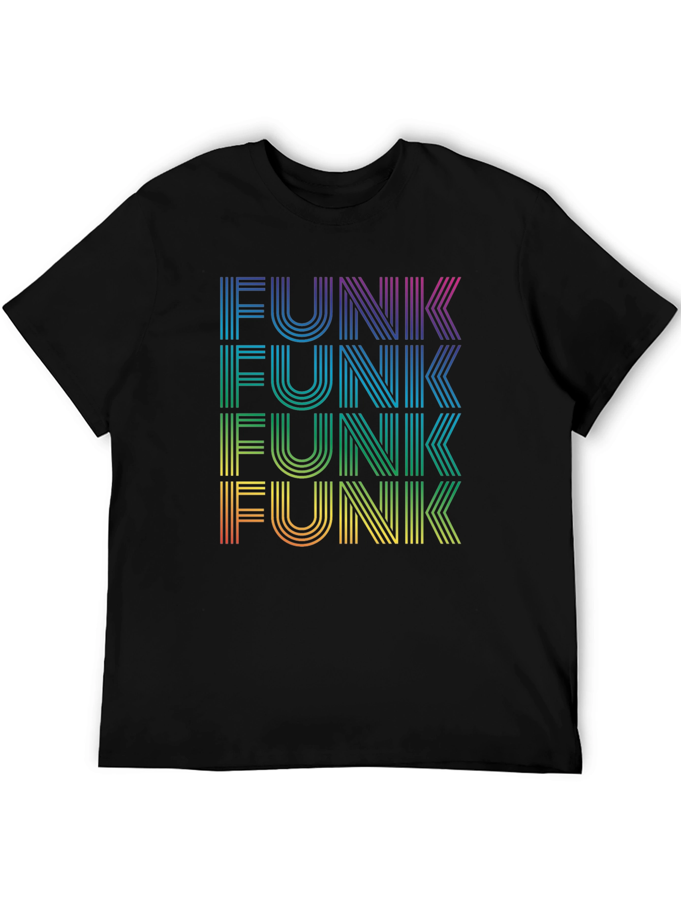 Retro Funk T-Shirt - Groovy Rainbow Graphic Tee