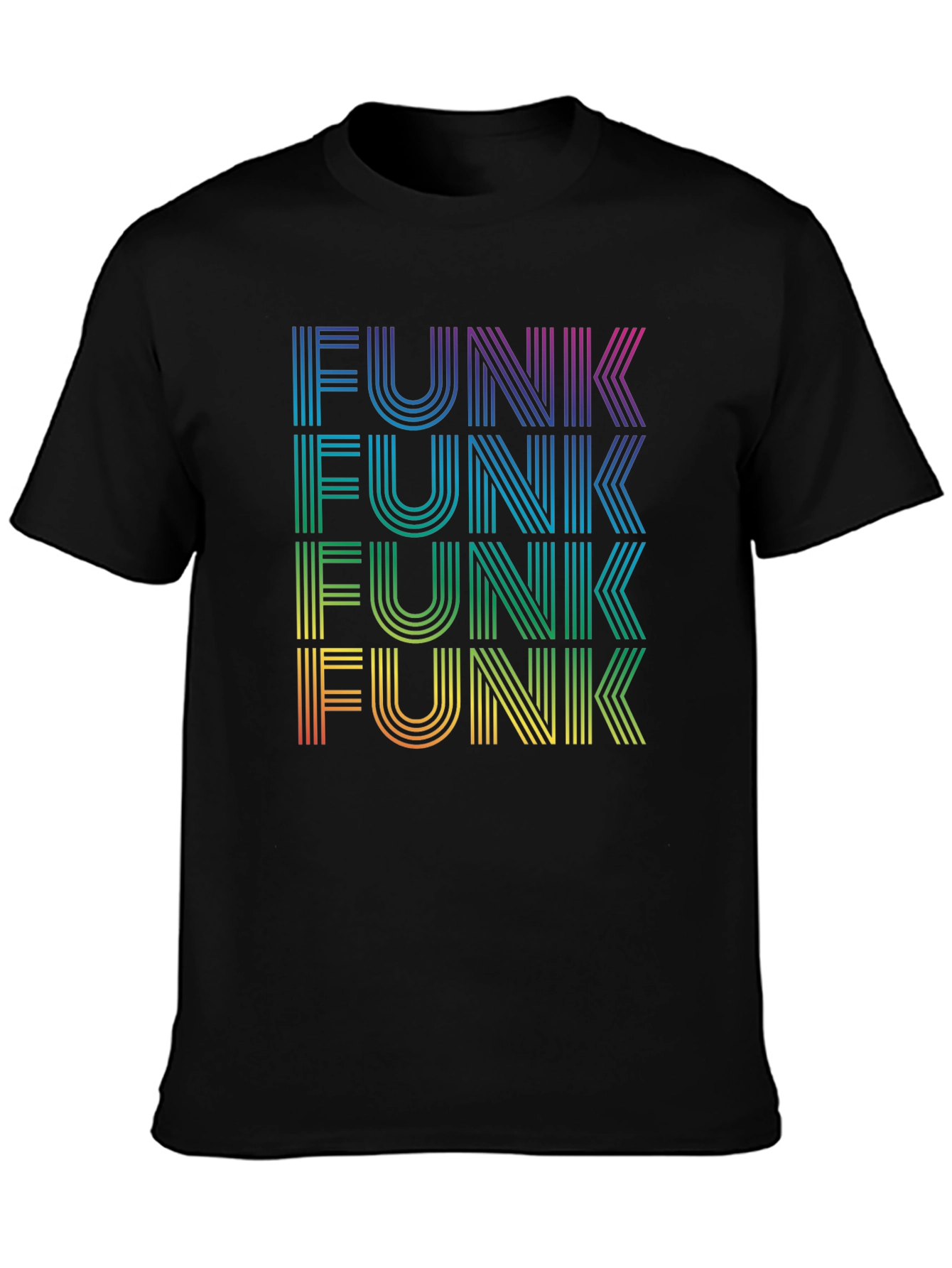 Retro Funk T-Shirt - Groovy Rainbow Graphic Tee