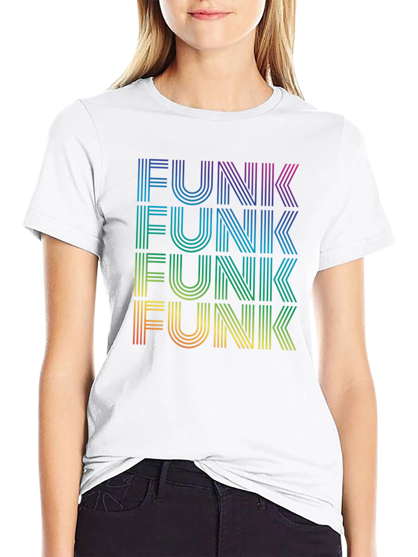 Retro Funk T-Shirt - Groovy Rainbow Graphic Tee