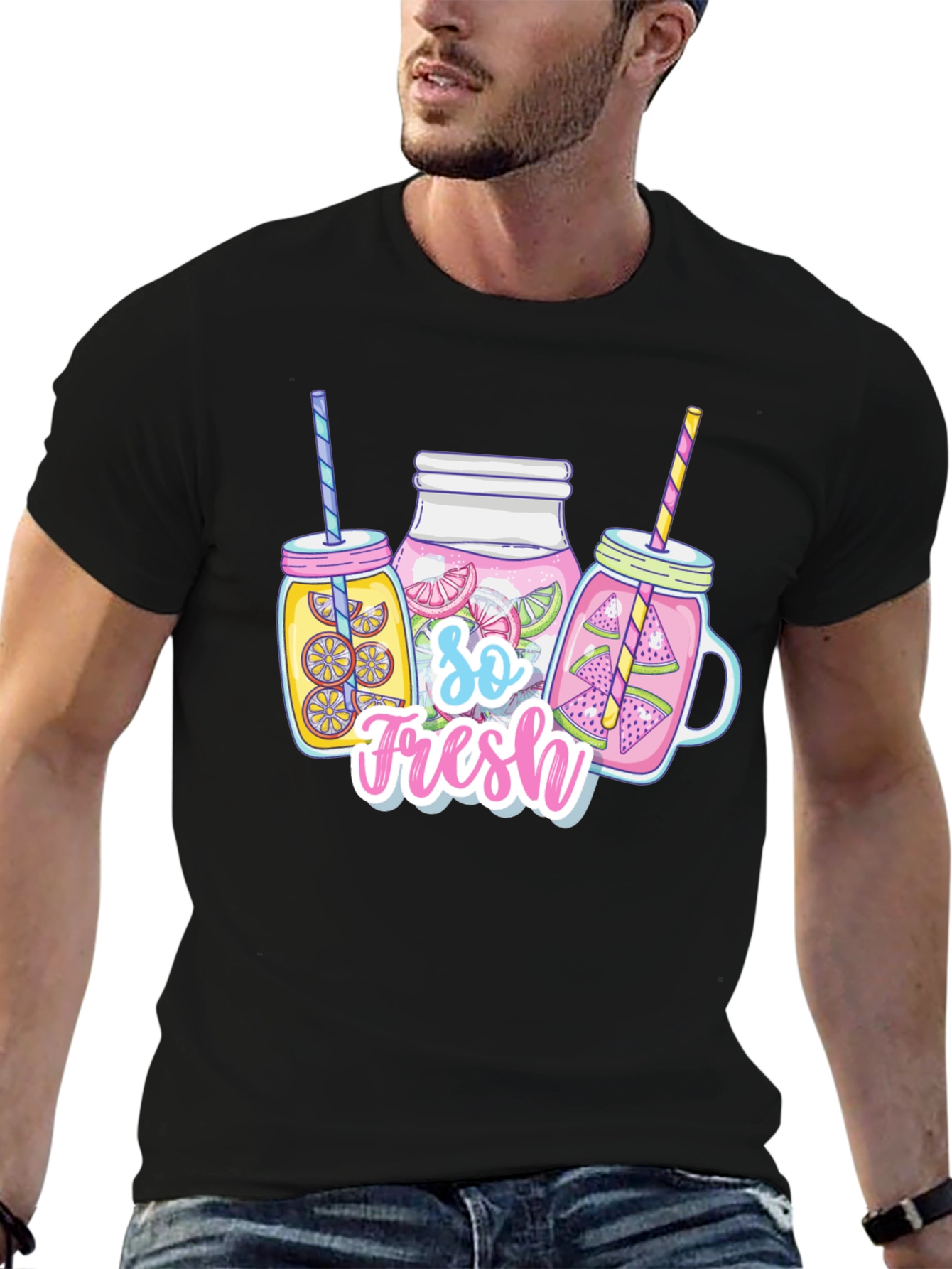 So Fresh Summer Drinks Graphic T-Shirt
