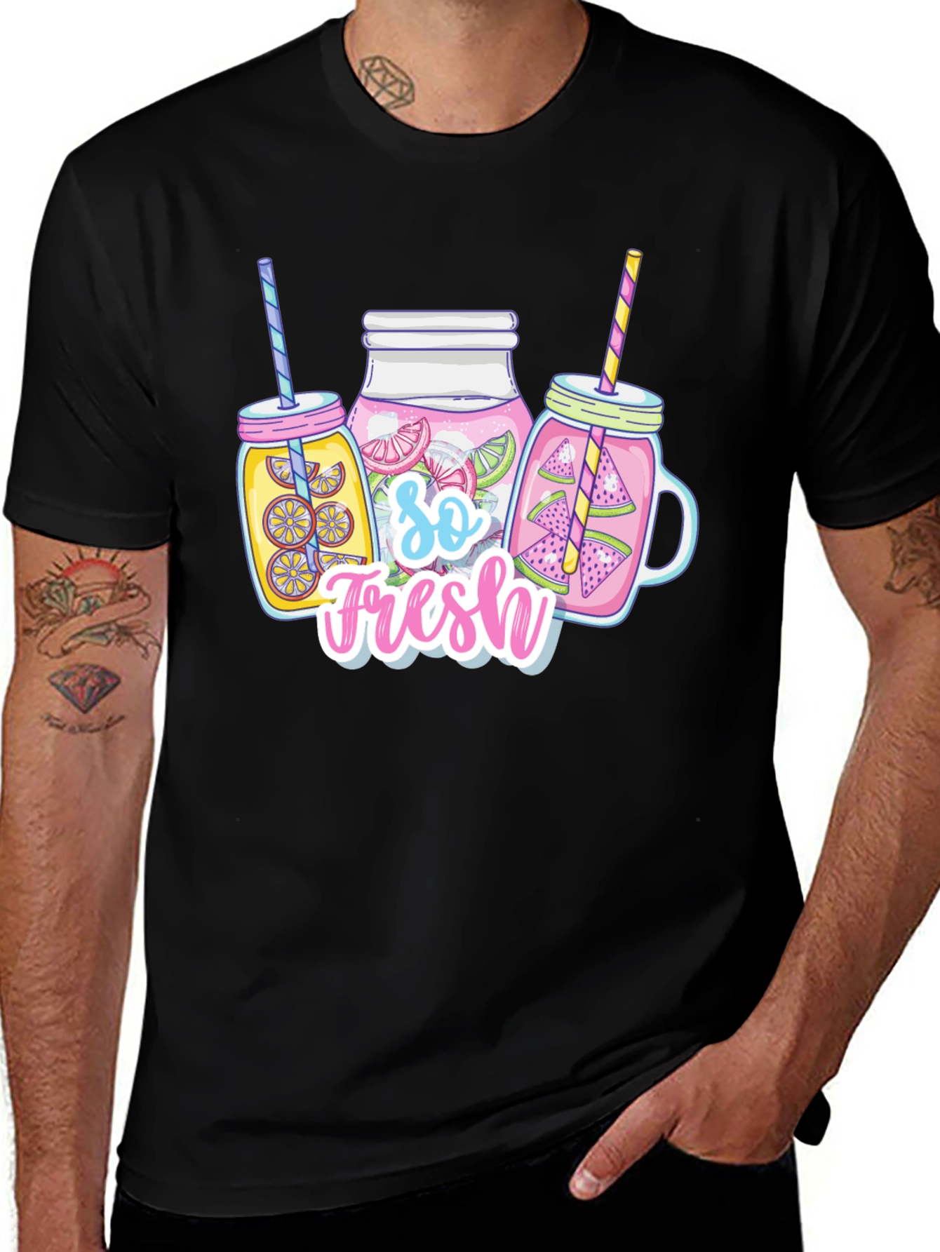So Fresh Summer Drinks Graphic T-Shirt