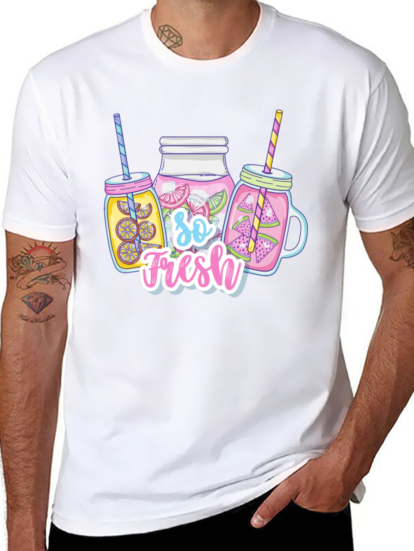 So Fresh Summer Drinks Graphic T-Shirt