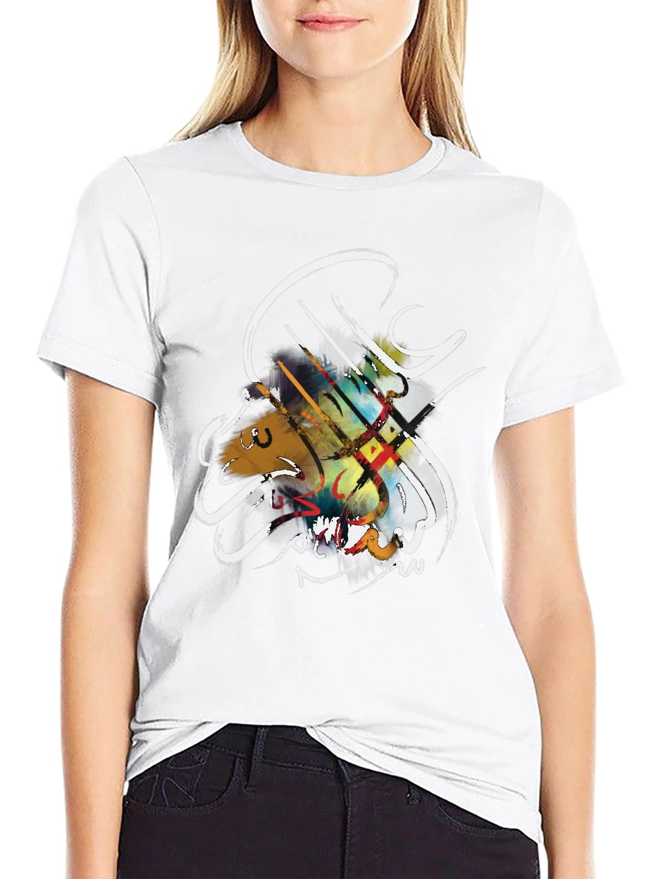 Artistic Calligraphy T-Shirt - Modern Design