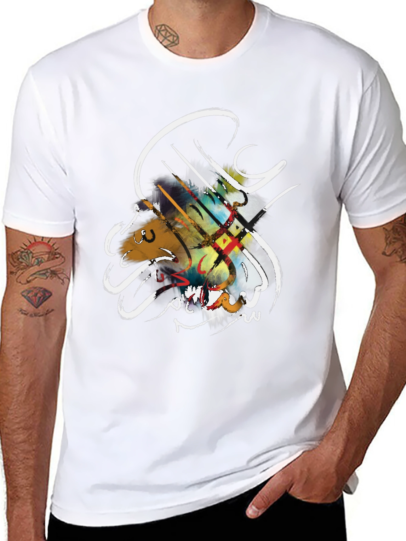 Artistic Calligraphy T-Shirt - Modern Design