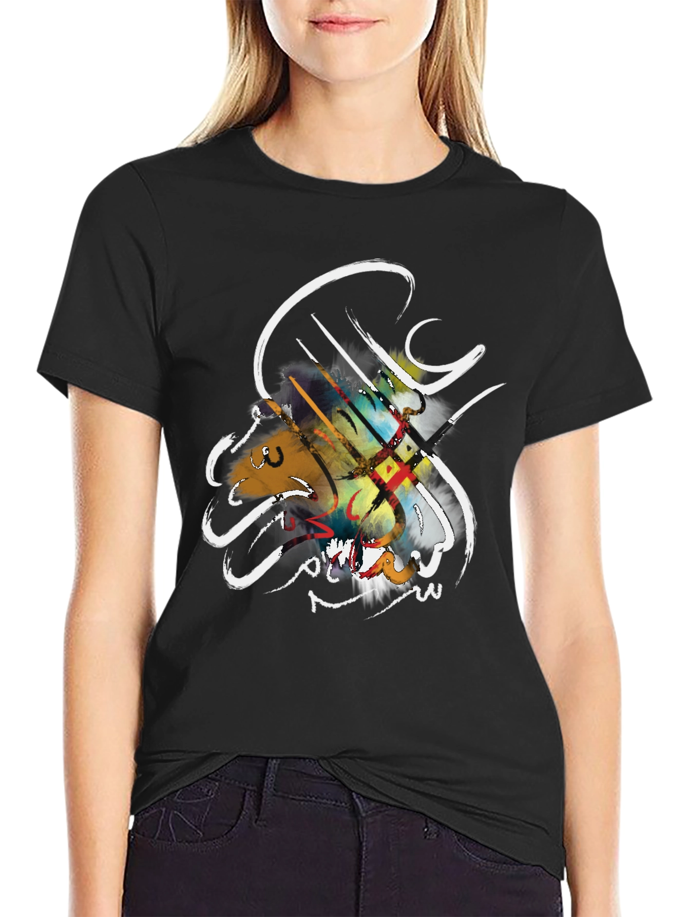 Artistic Calligraphy T-Shirt - Modern Design