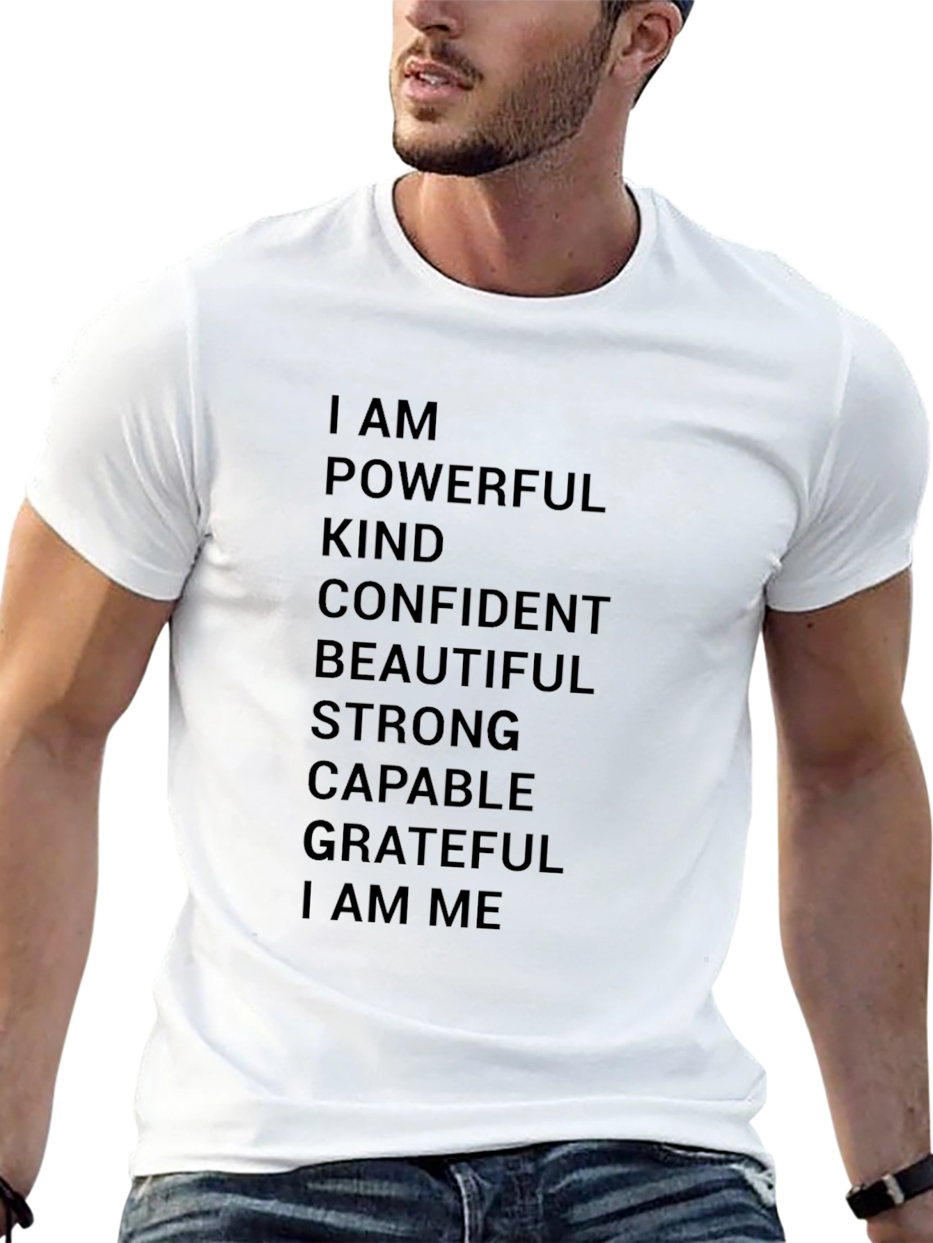 Empowering Affirmations T-Shirt - Black