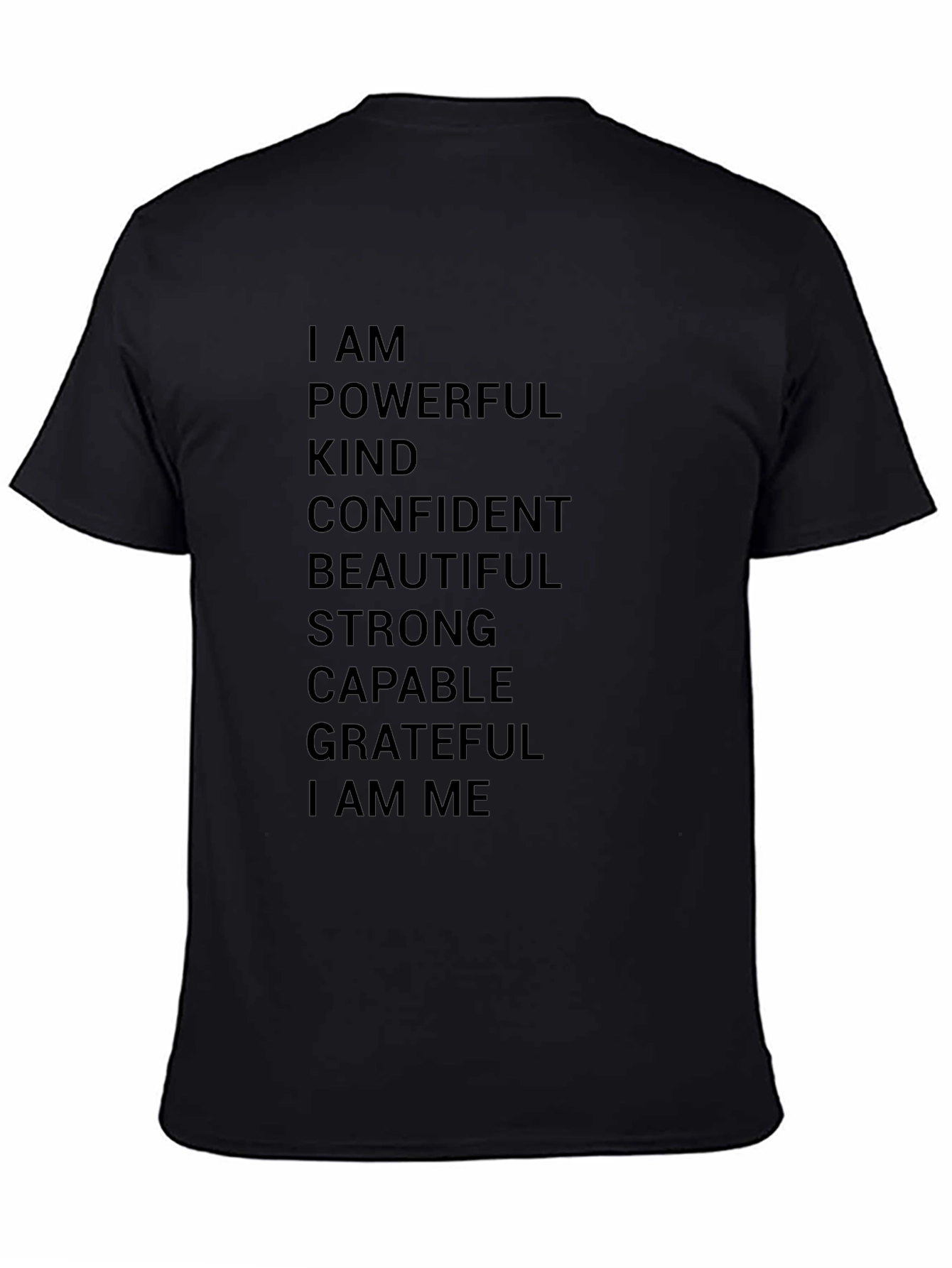 Empowering Affirmations T-Shirt - Black