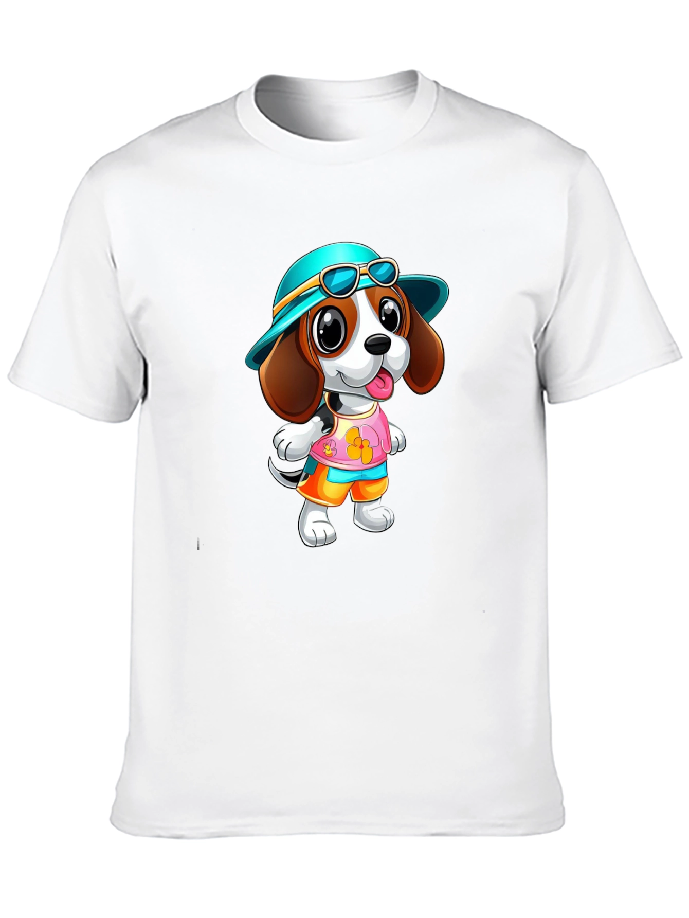 Cartoon Dog T-Shirt - Cute Pet Graphic Tee