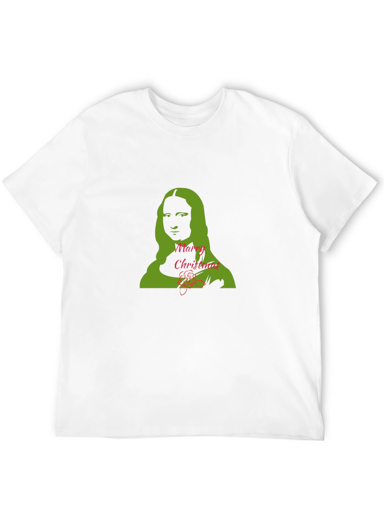 Mona Lisa Merry Christmas Graphic Tee