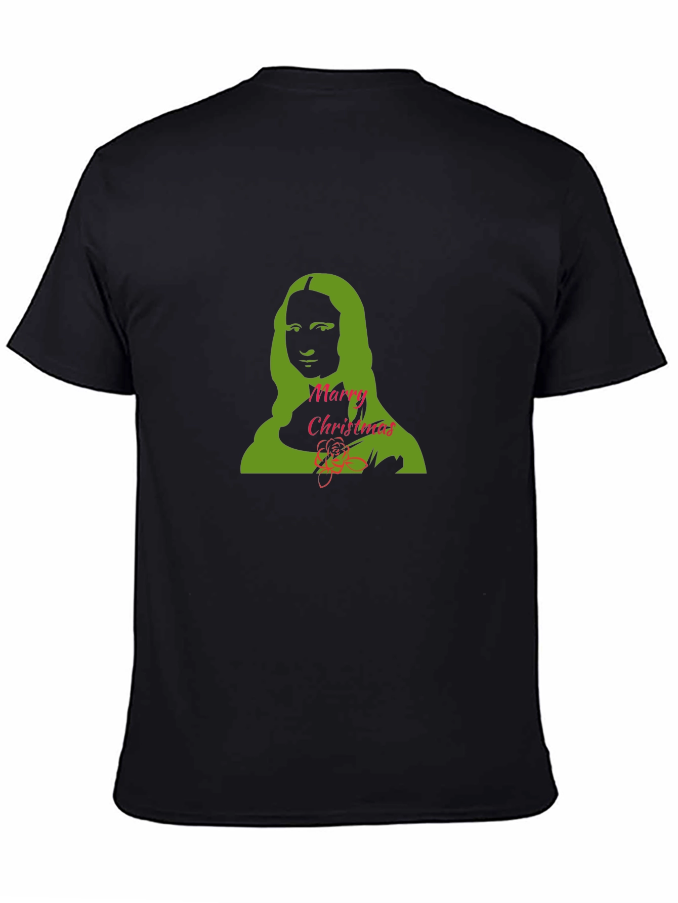 Mona Lisa Merry Christmas Graphic Tee
