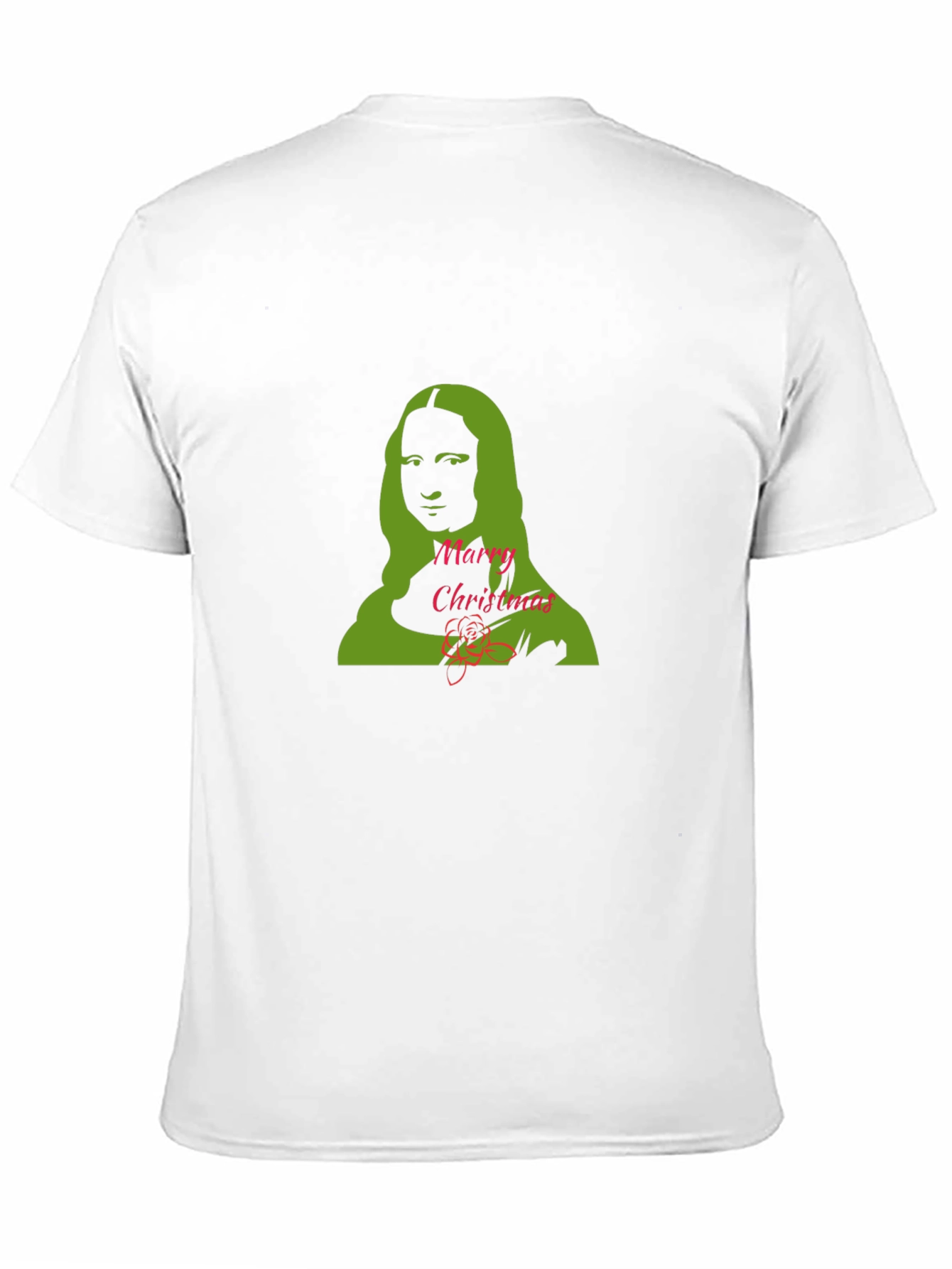 Mona Lisa Merry Christmas Graphic Tee
