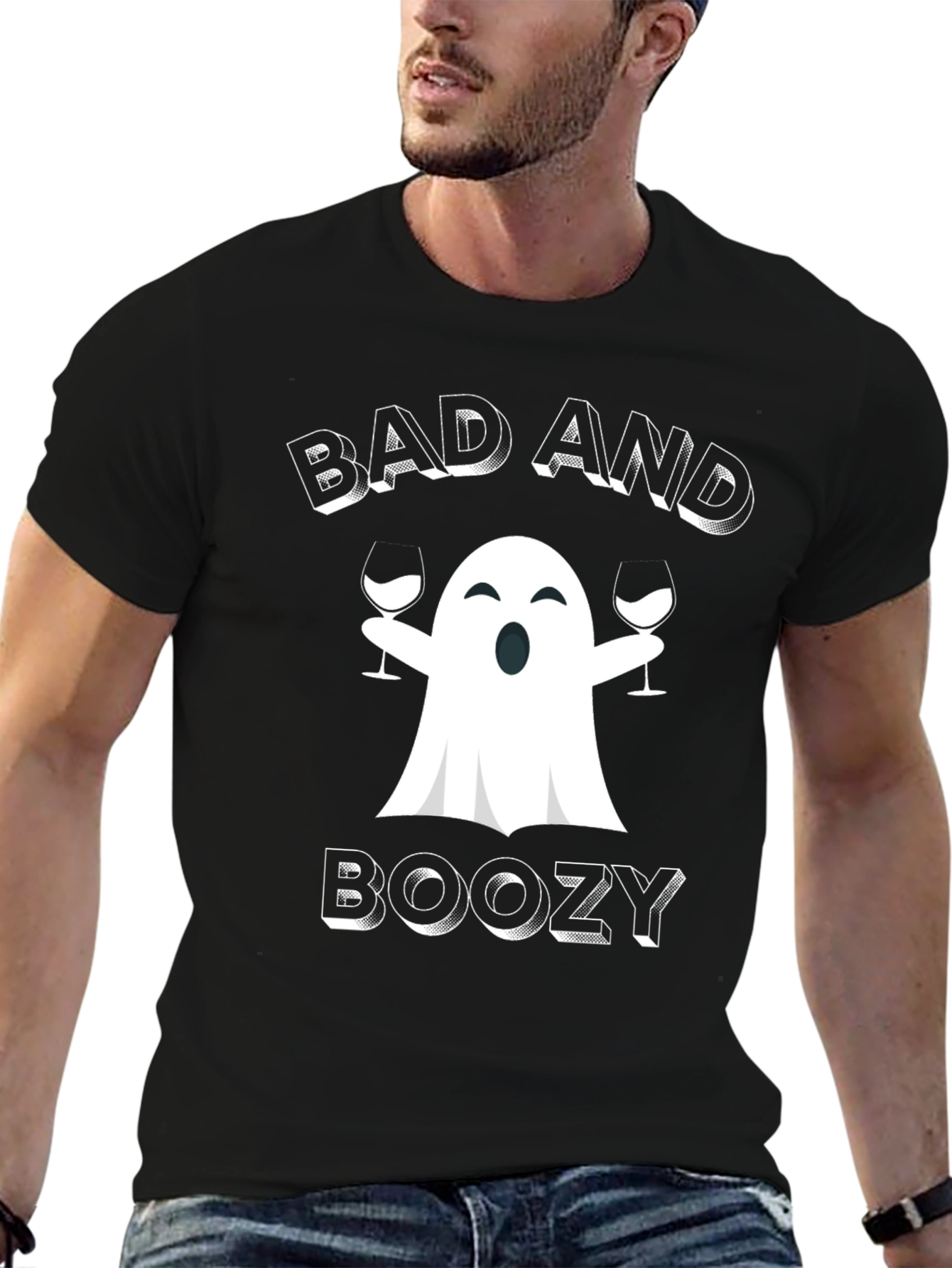 Bad and Boozy Ghost T-Shirt