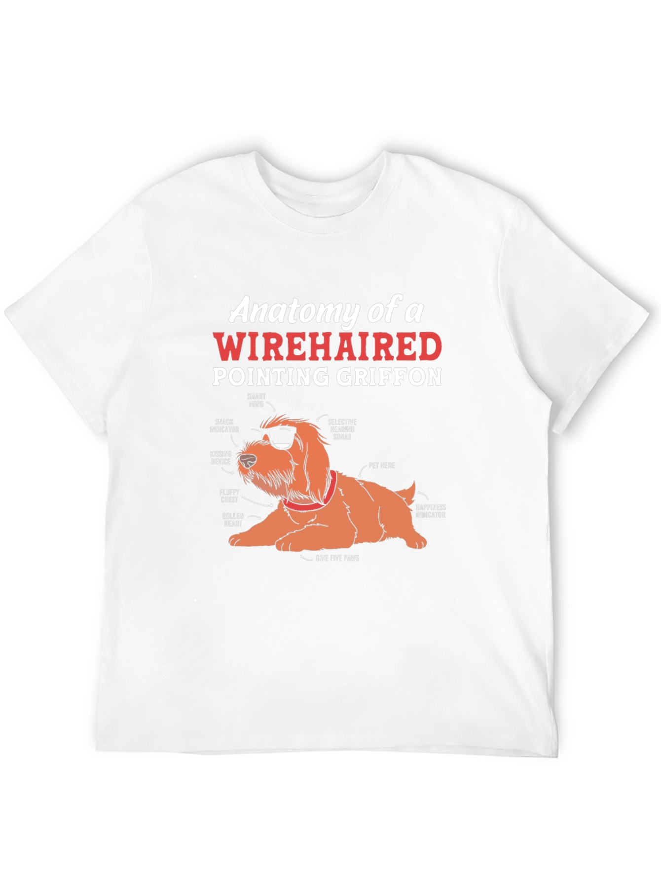 Wirehaired Pointing Griffon Anatomy T-Shirt