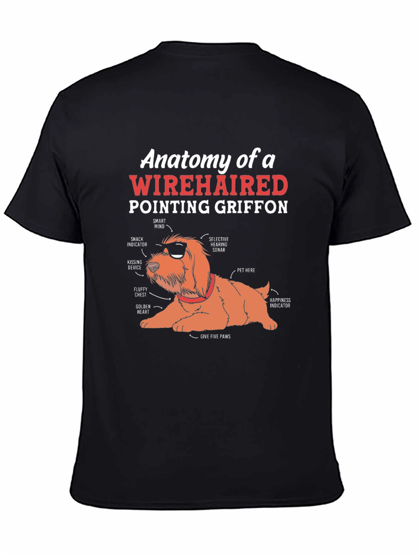 Wirehaired Pointing Griffon Anatomy T-Shirt