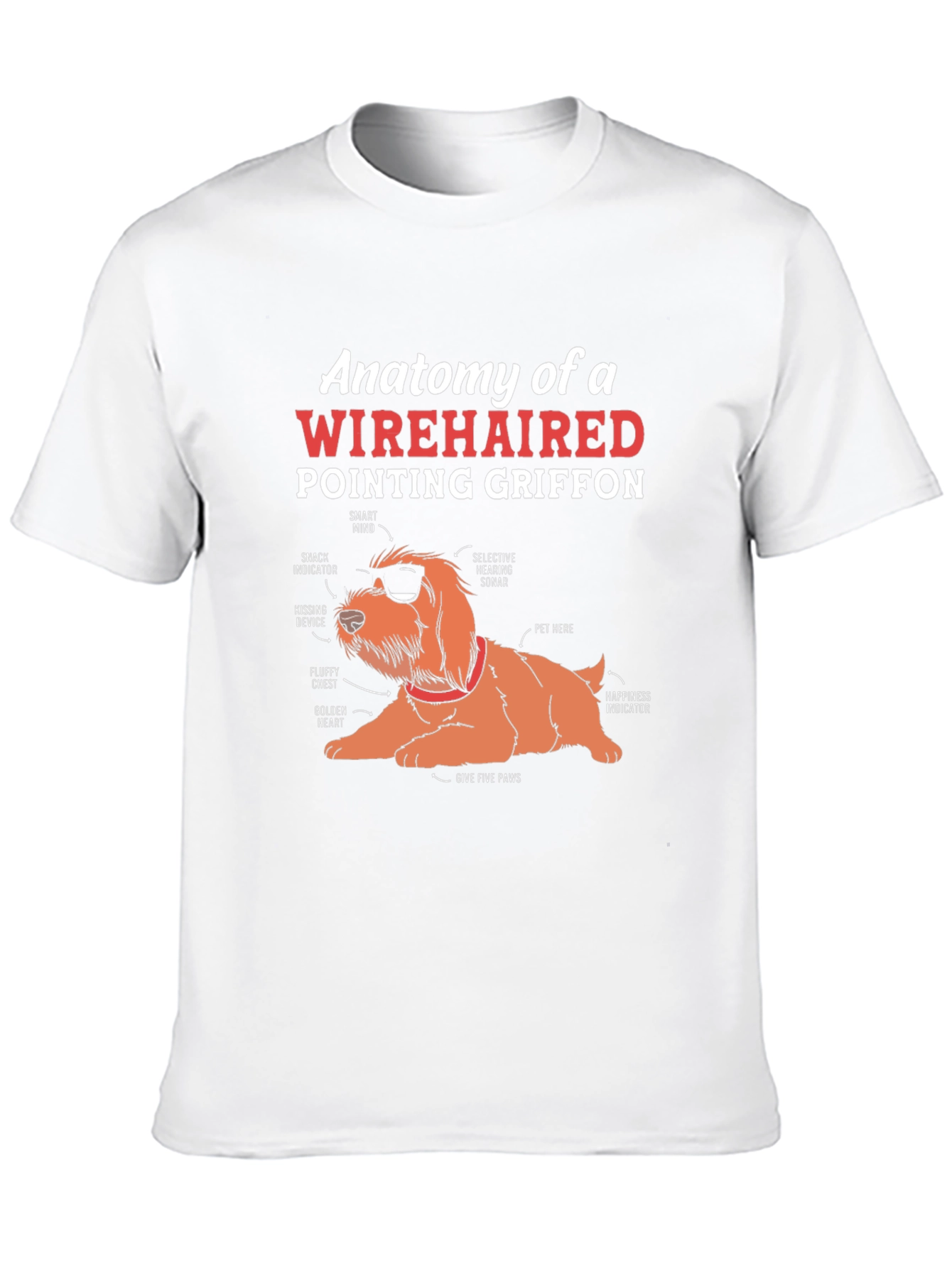 Wirehaired Pointing Griffon Anatomy T-Shirt