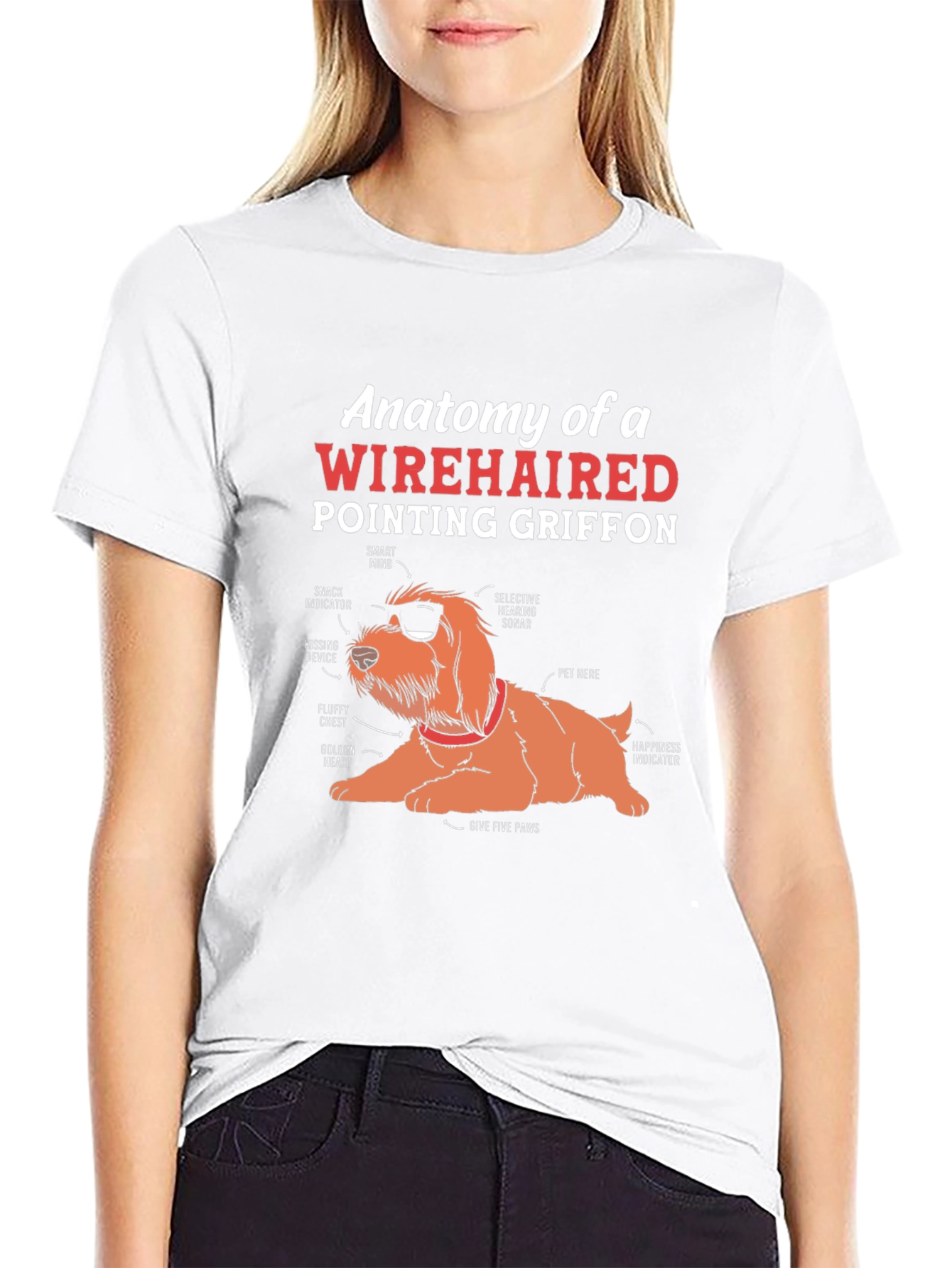 Wirehaired Pointing Griffon Anatomy T-Shirt