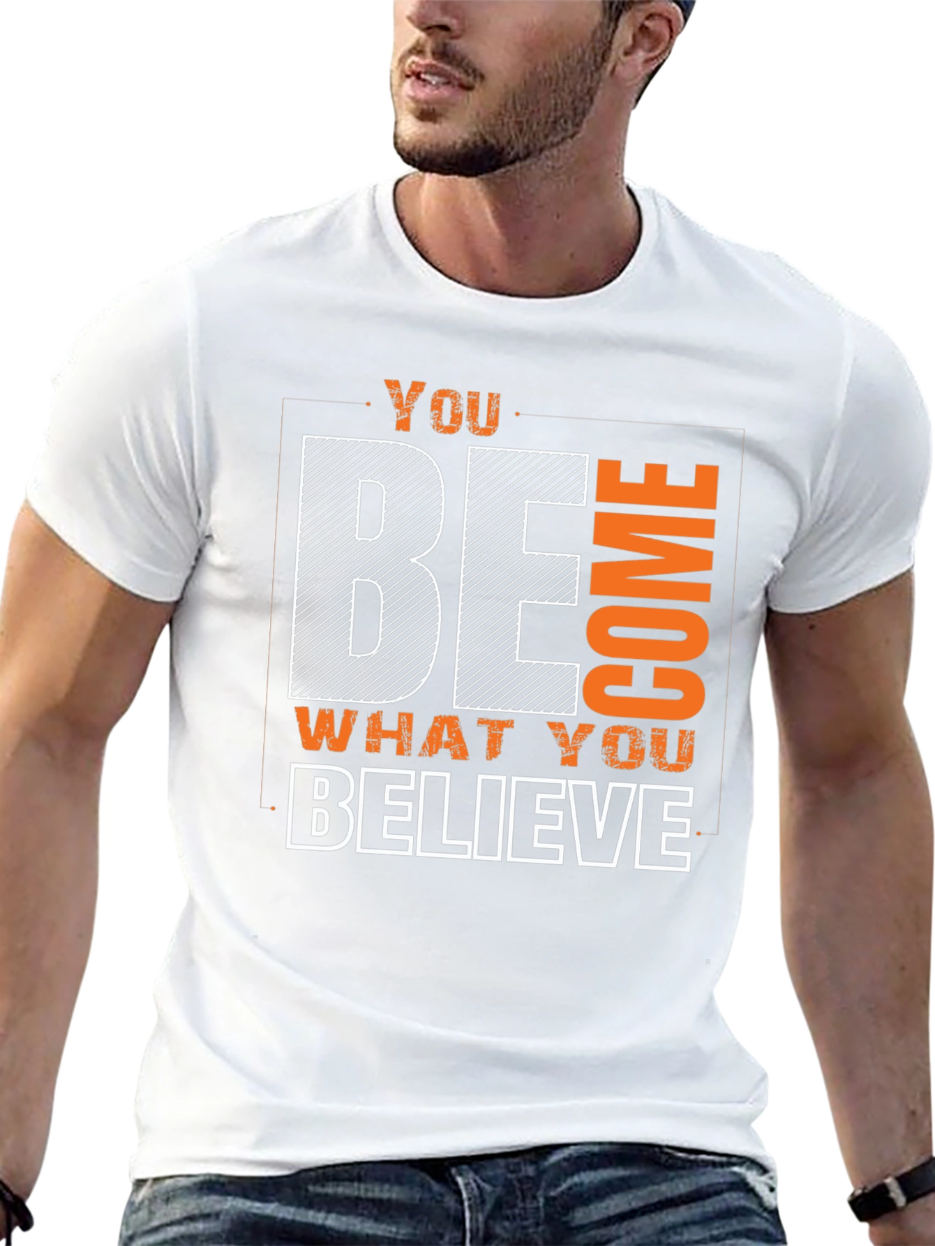 Motivational Graphic Tee: Believe & Become