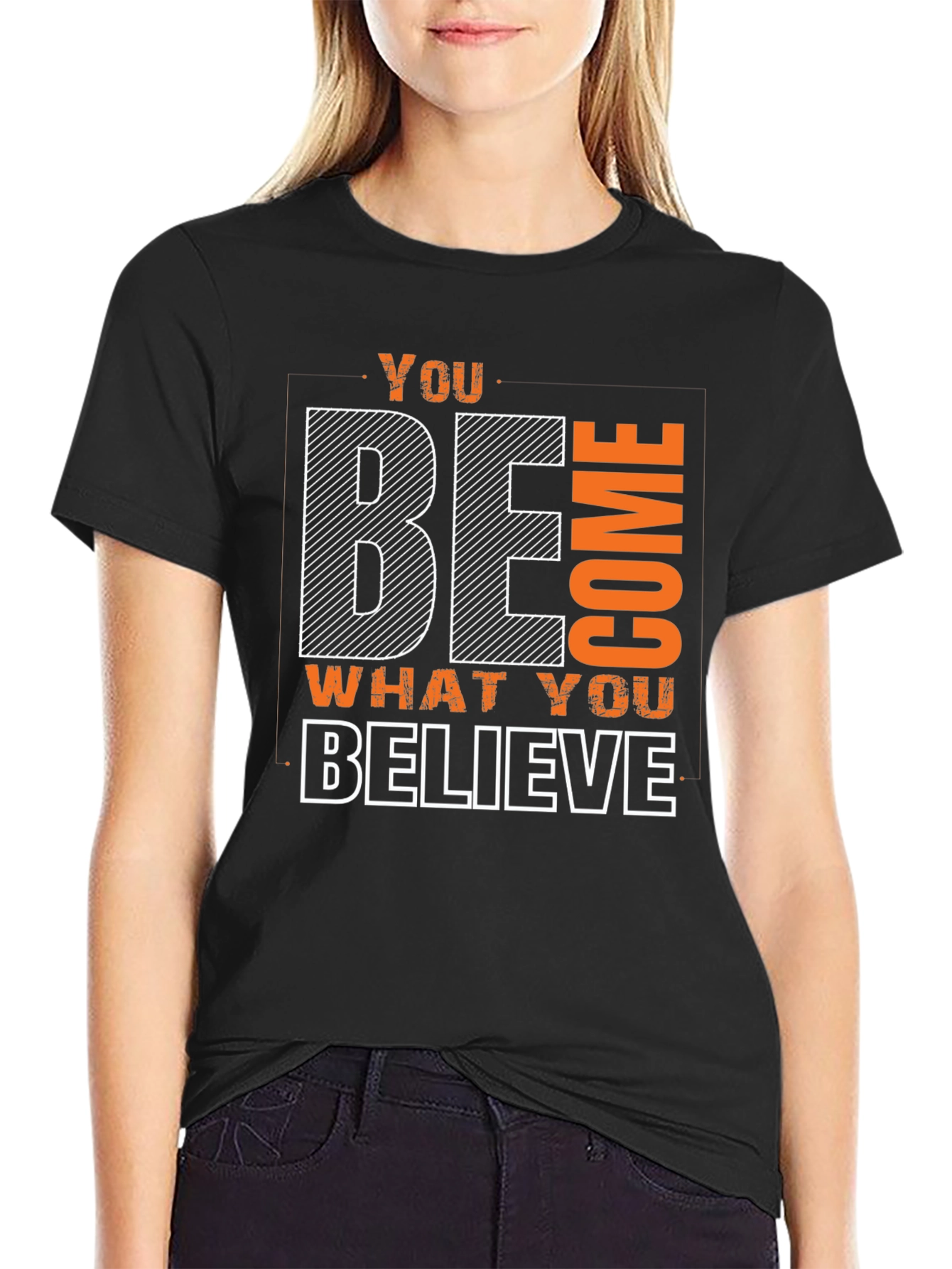 Motivational Graphic Tee: Believe & Become